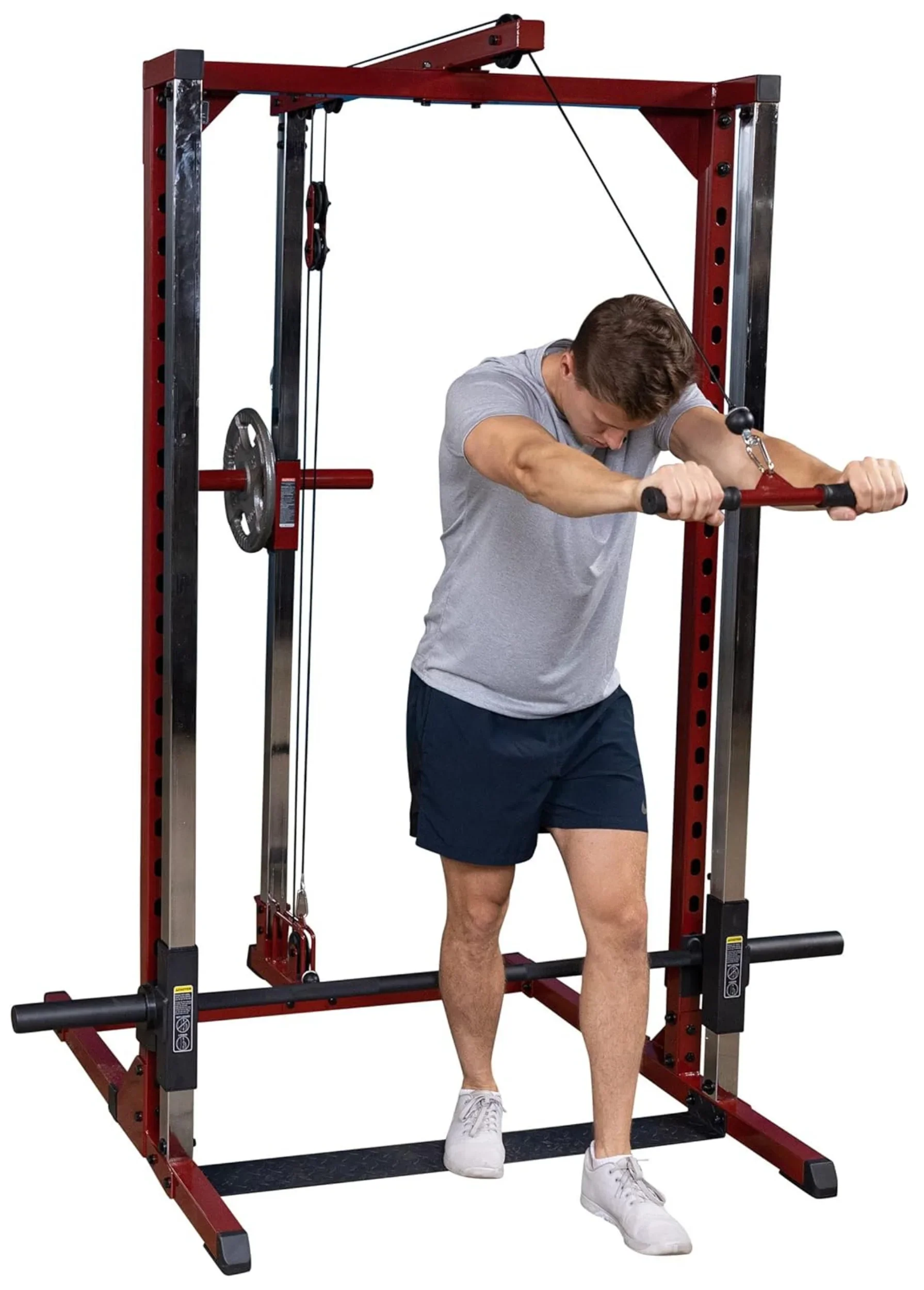 Body Solid BFSM250P2 Best Fitness Smith Machine Package with Lat Attachment (New) - Image 4