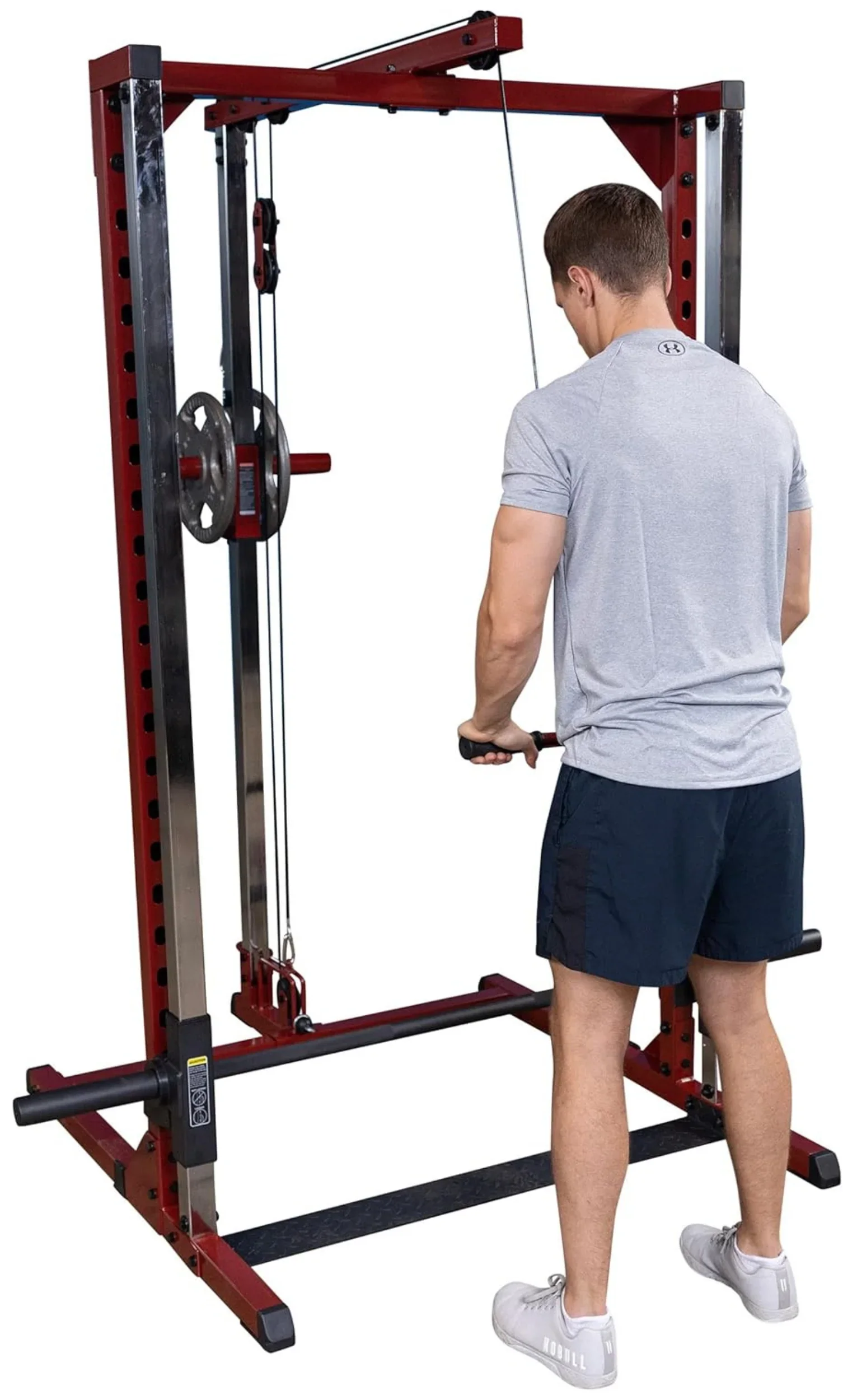 Body Solid BFSM250P2 Best Fitness Smith Machine Package with Lat Attachment (New) - Image 9