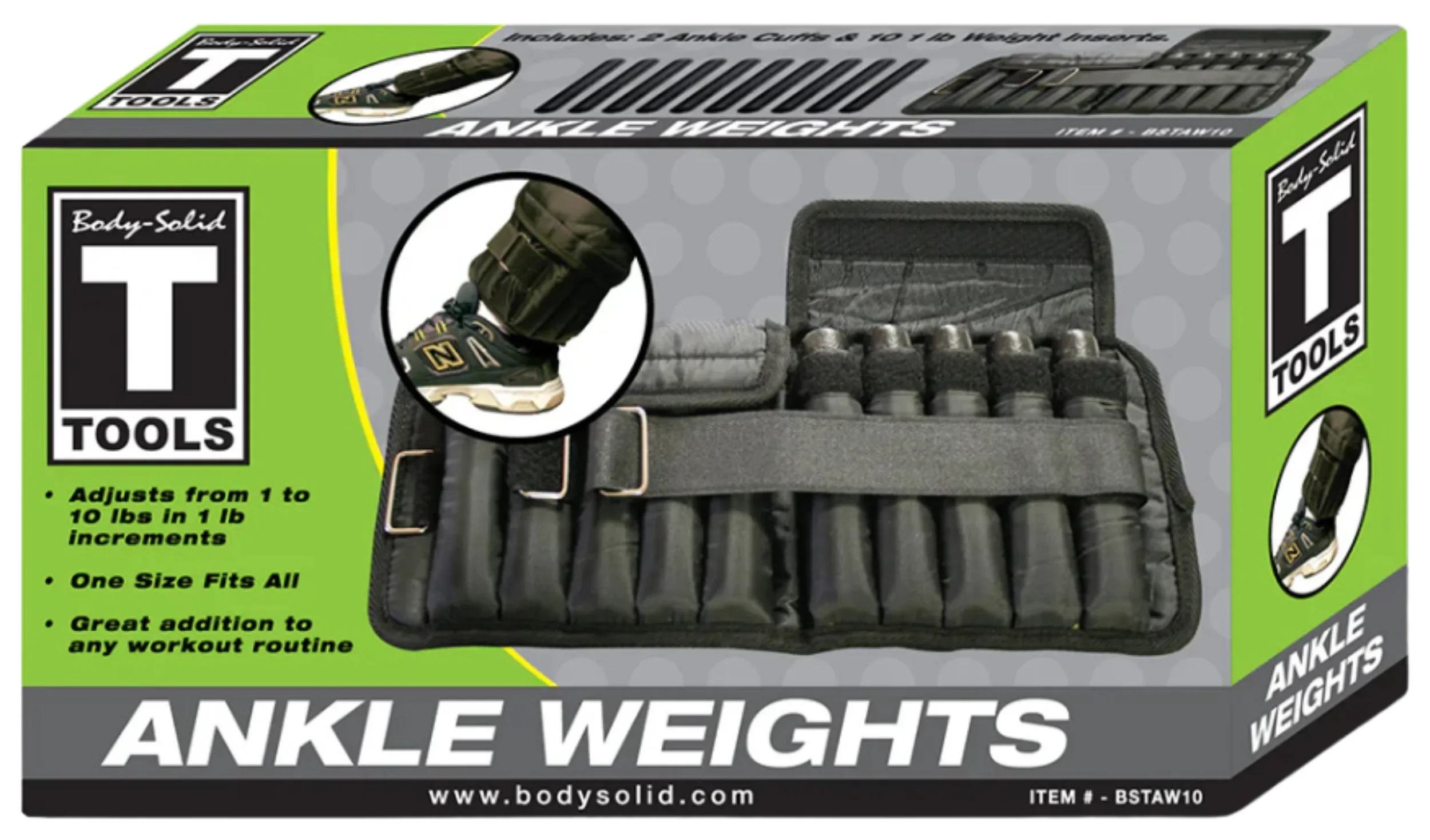 Body-Solid BSTAW20 Ankle Weights 20 lbs. (New) - Image 3
