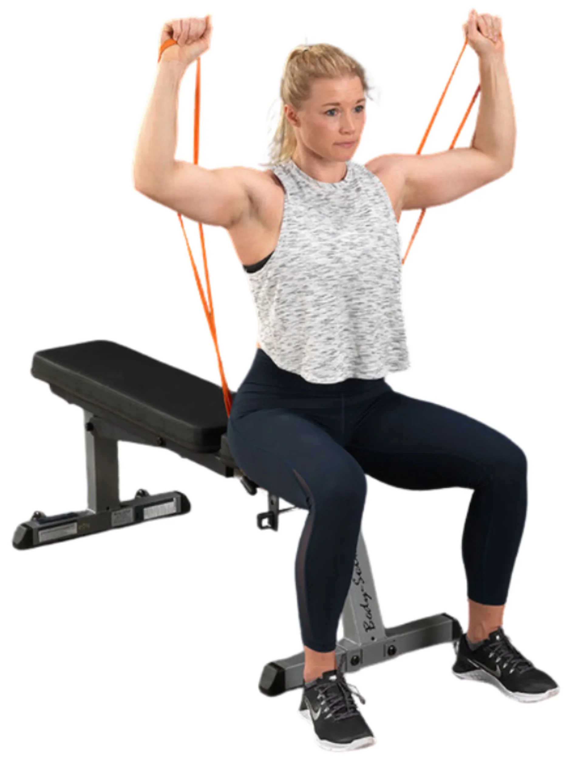 Body Solid BSTB3 Tools Resistance Band - 1 1/8" Red (New) - Image 6