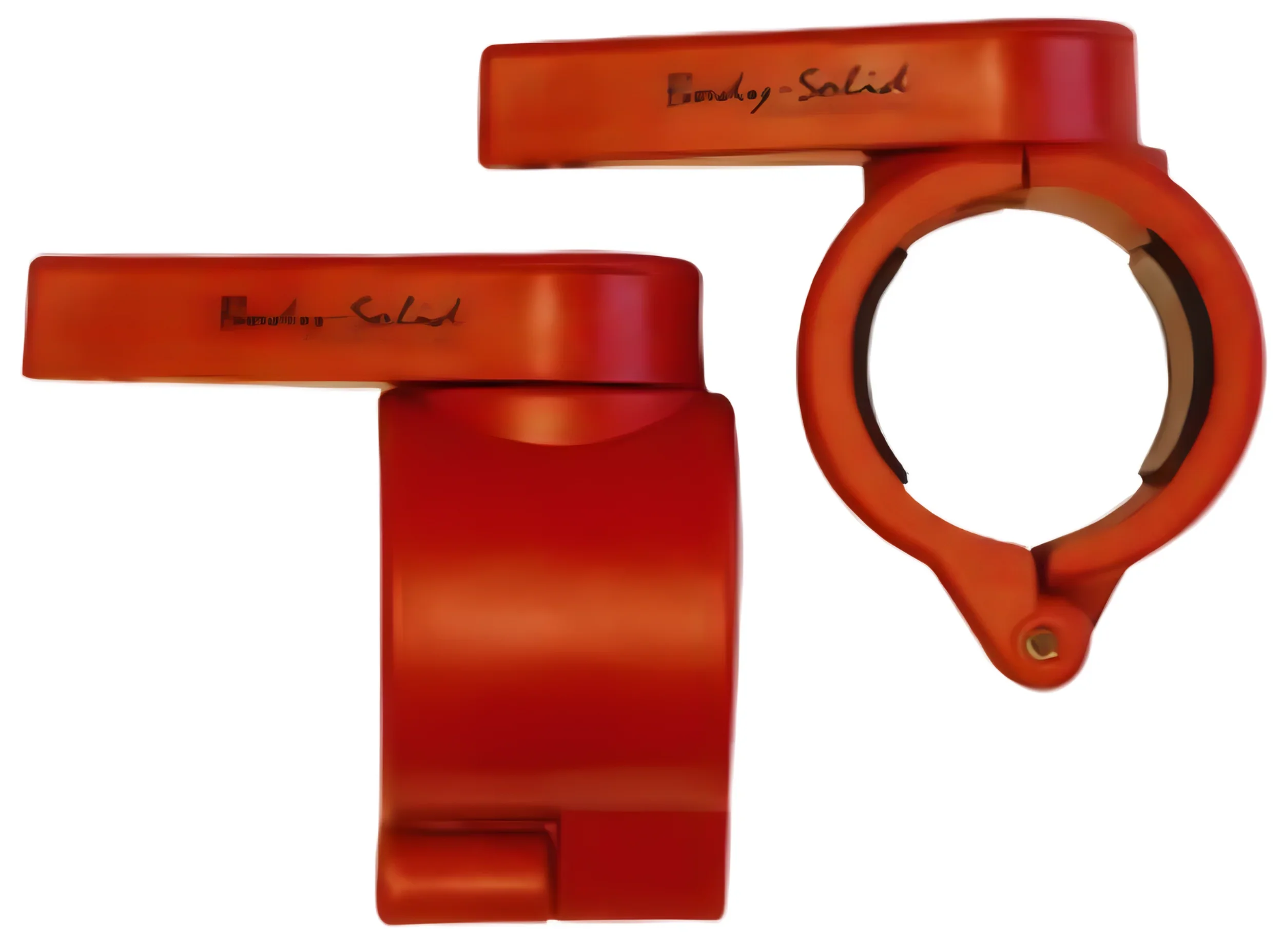 Body Solid BSTMC02RD Muscle Clamp Collars - Red (New) - Image 2