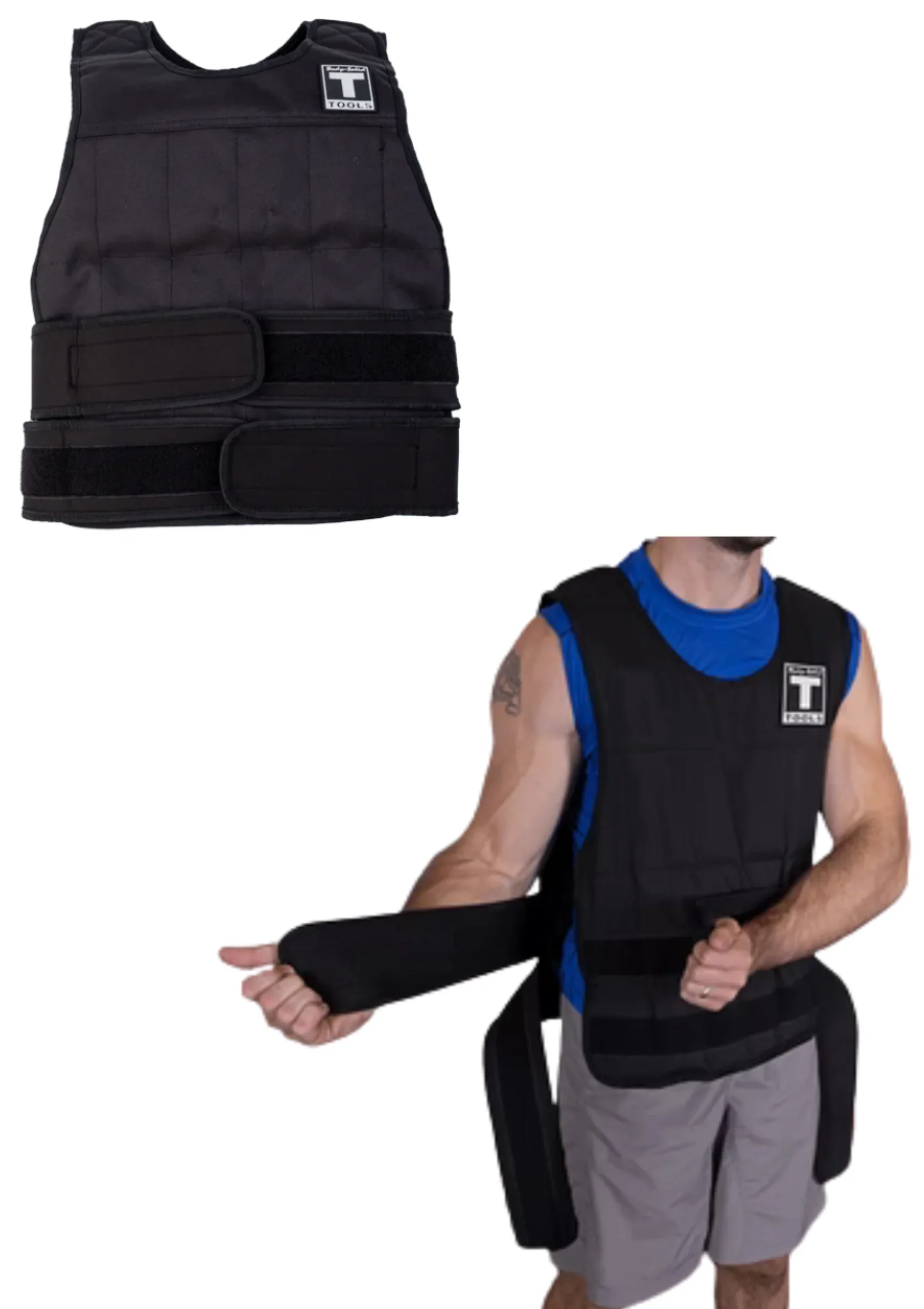 Body-Solid BSTWVP40 Premium Weighted Vest 40 lbs. (New) - Image 3