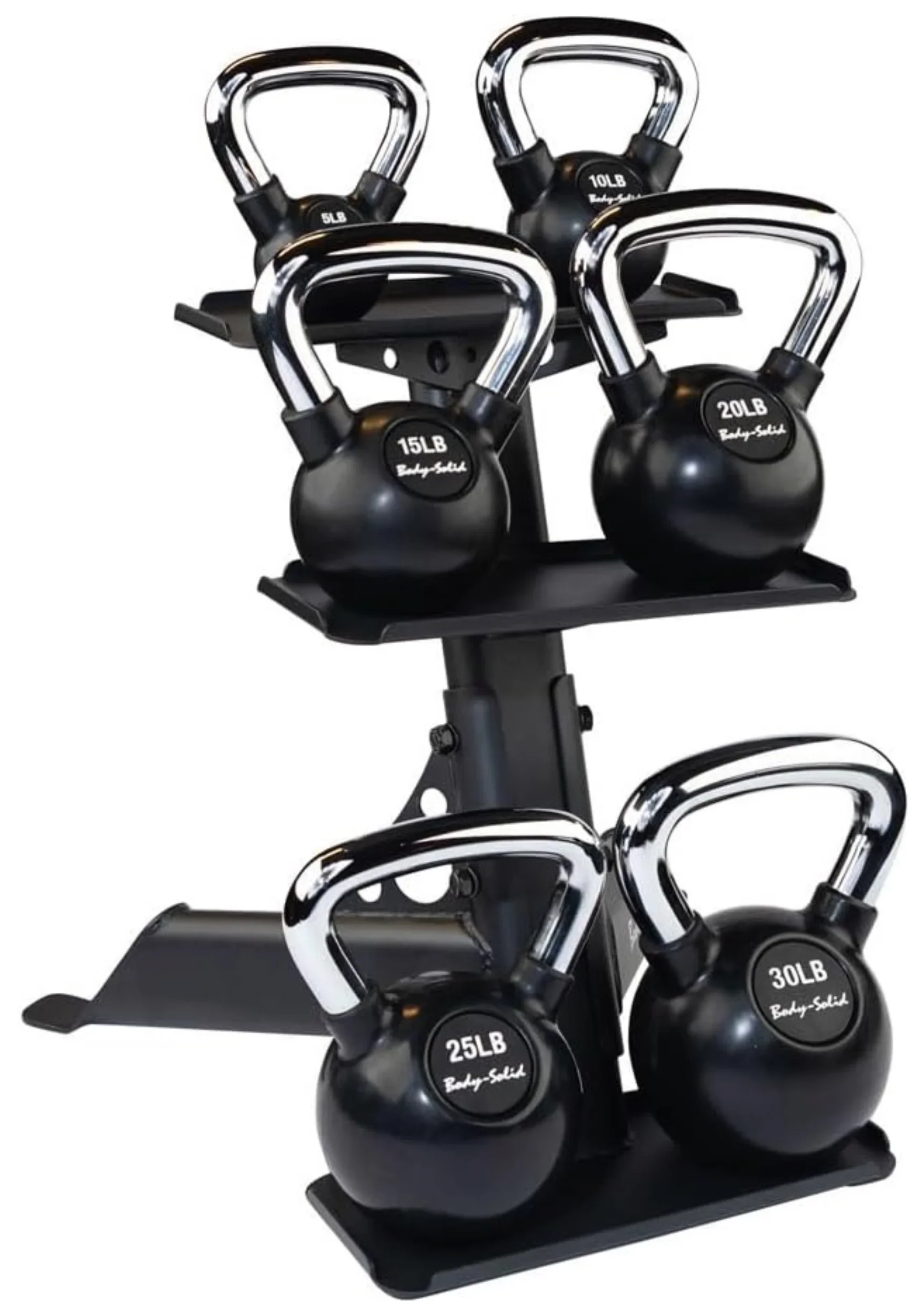 Body Solid GDKR50B 3-Tier Kettlebell Rack (New) - Image 3