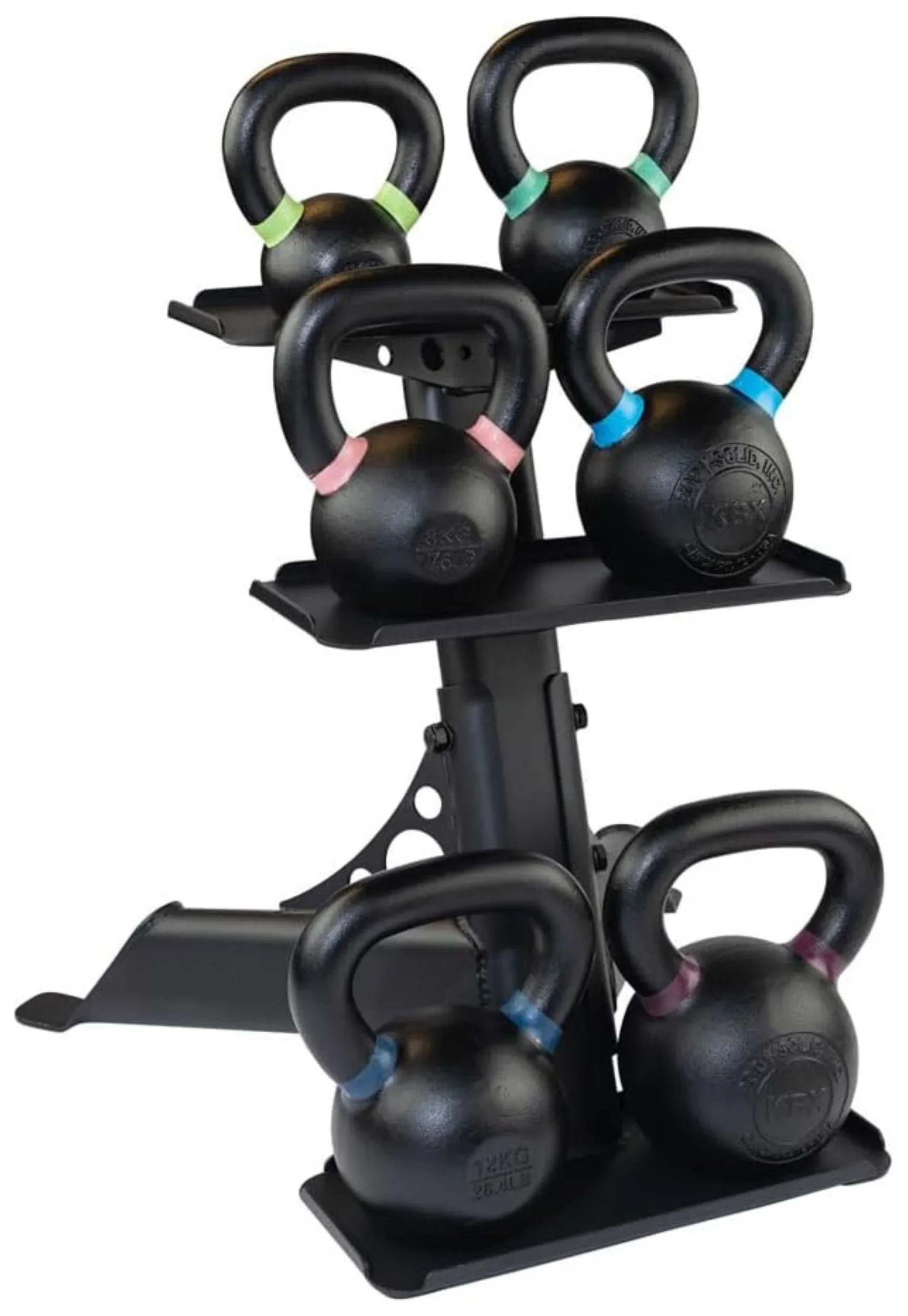 Body Solid GDKR50B 3-Tier Kettlebell Rack (New) - Image 4