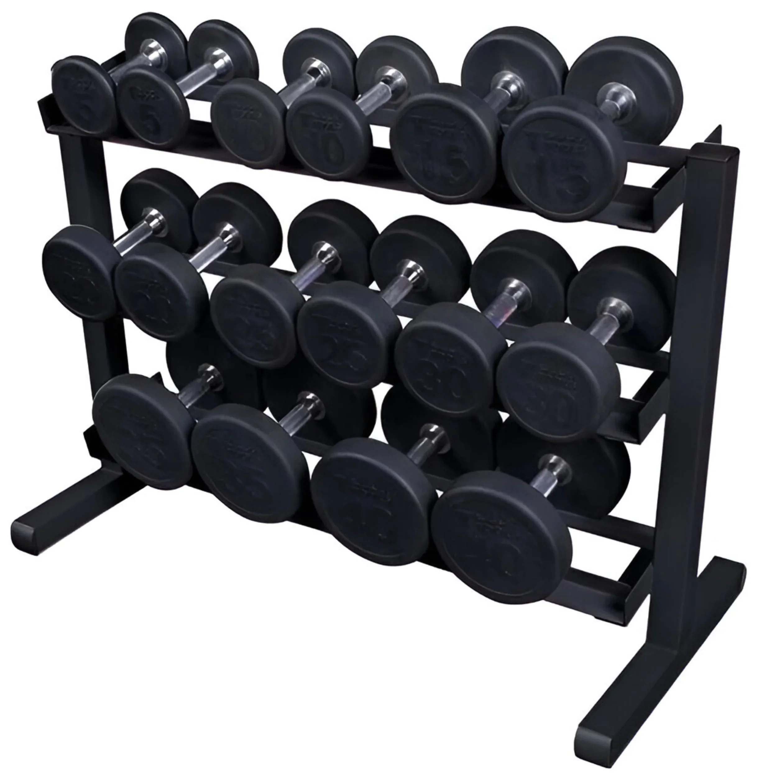 Body Solid GDR363B 3 Tier Dumbbell Rack (New) - Image 2