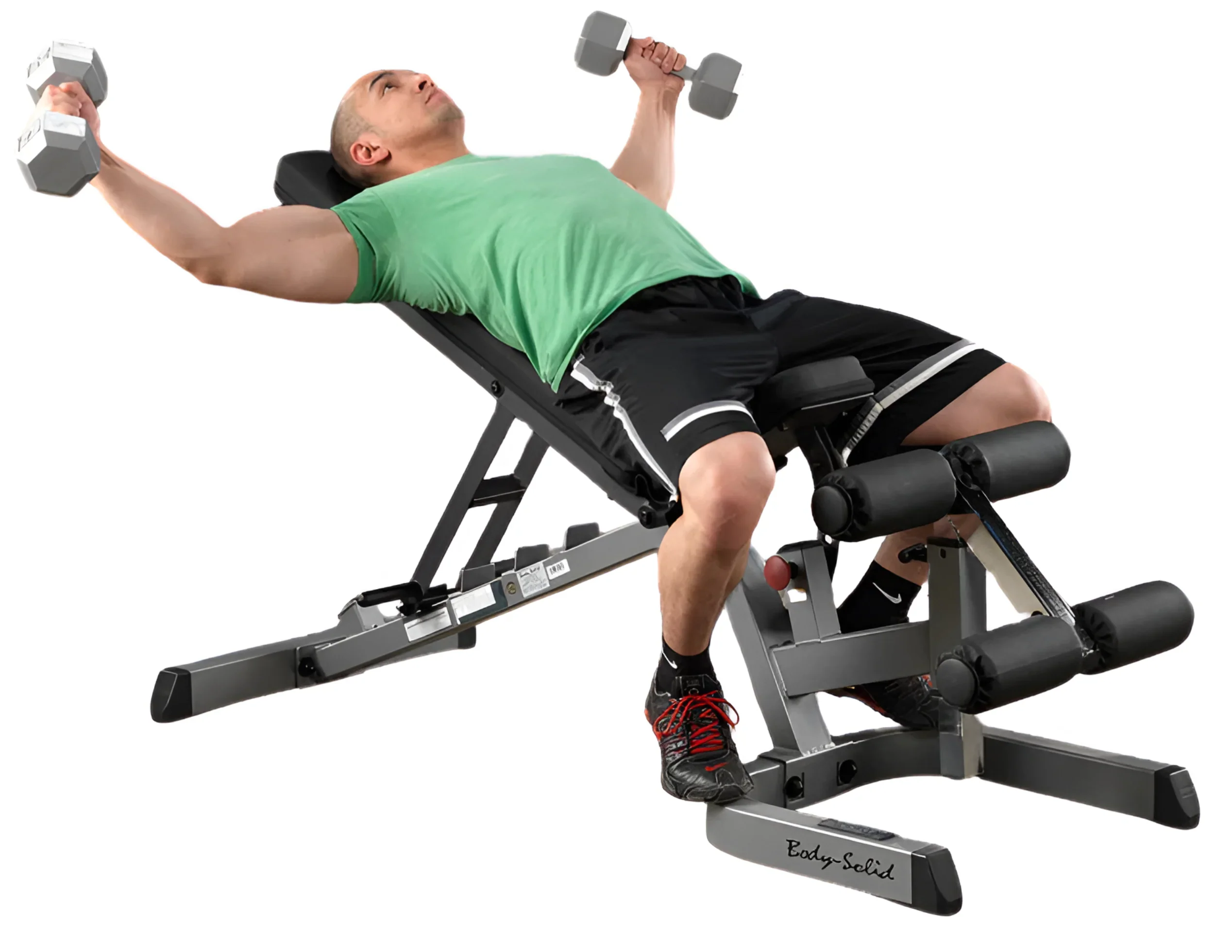 Body-Solid GFID71 Heavy Duty Flat Incline Decline Bench (New) - Image 7