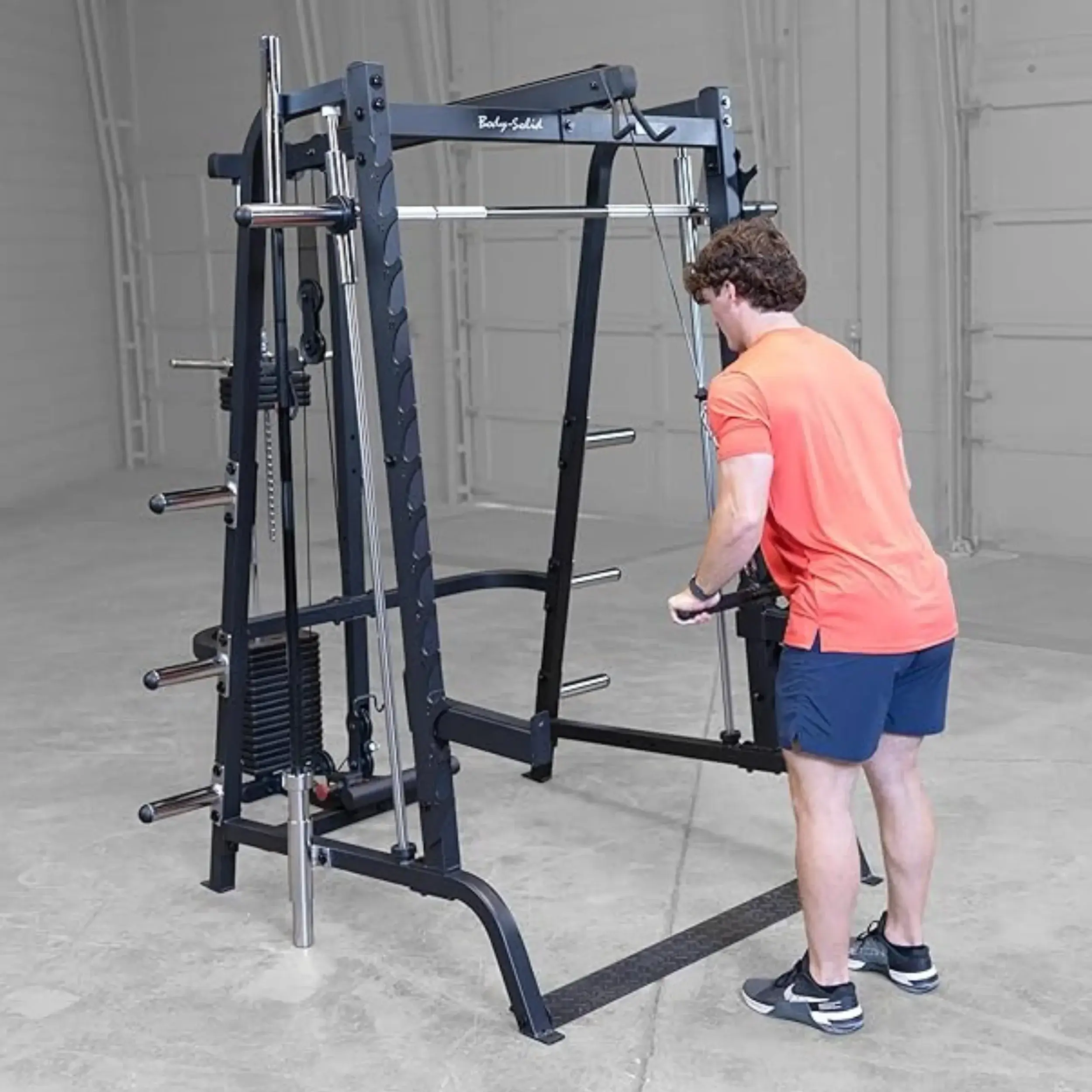 Body-Solid GLA348QS Lat Attachment for Series 7 Smith Machine (New) - Image 3