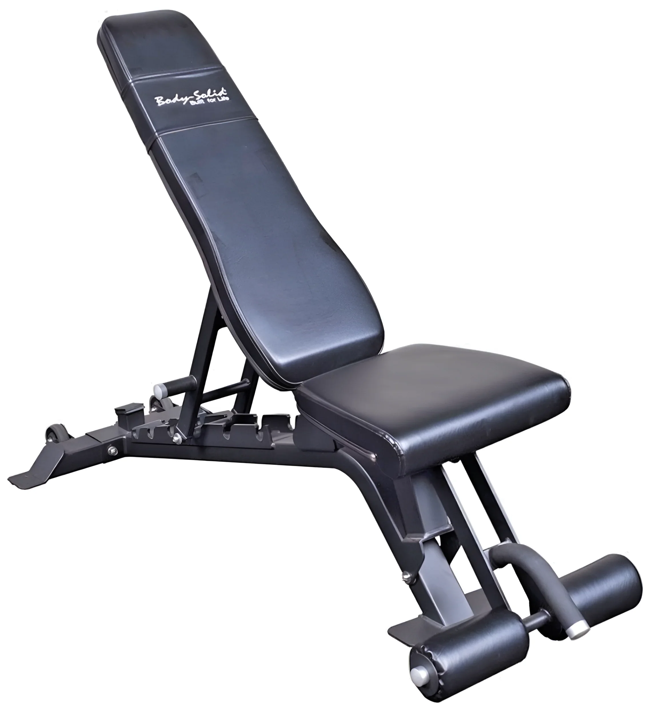 Body-Solid SPR1000BackP5 Extended Power Rack w/Adjustable Commercial Bench (New) - Image 3