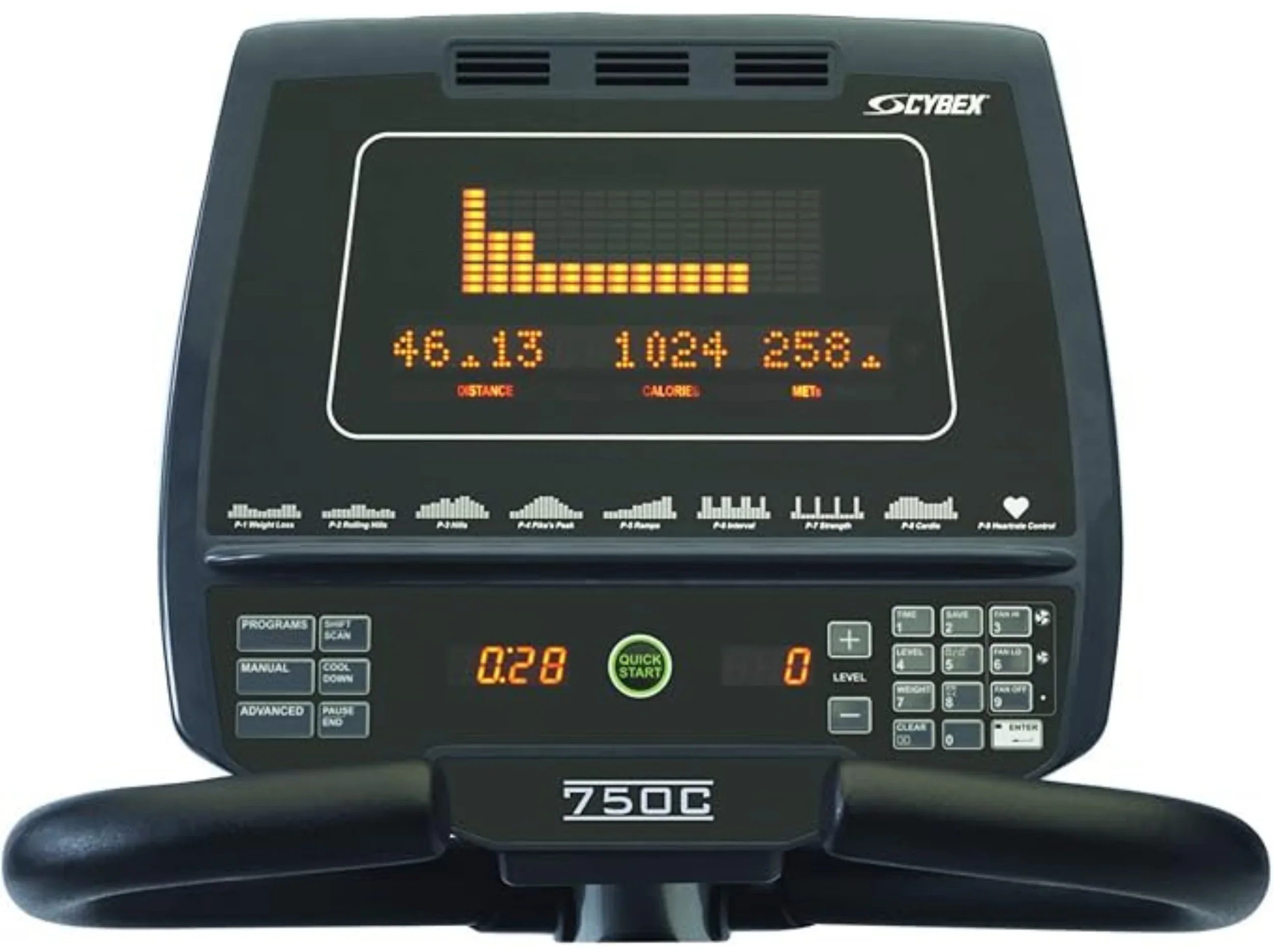 Cybex 750C Upright Fitness Bike (Remanufactured) - Image 2