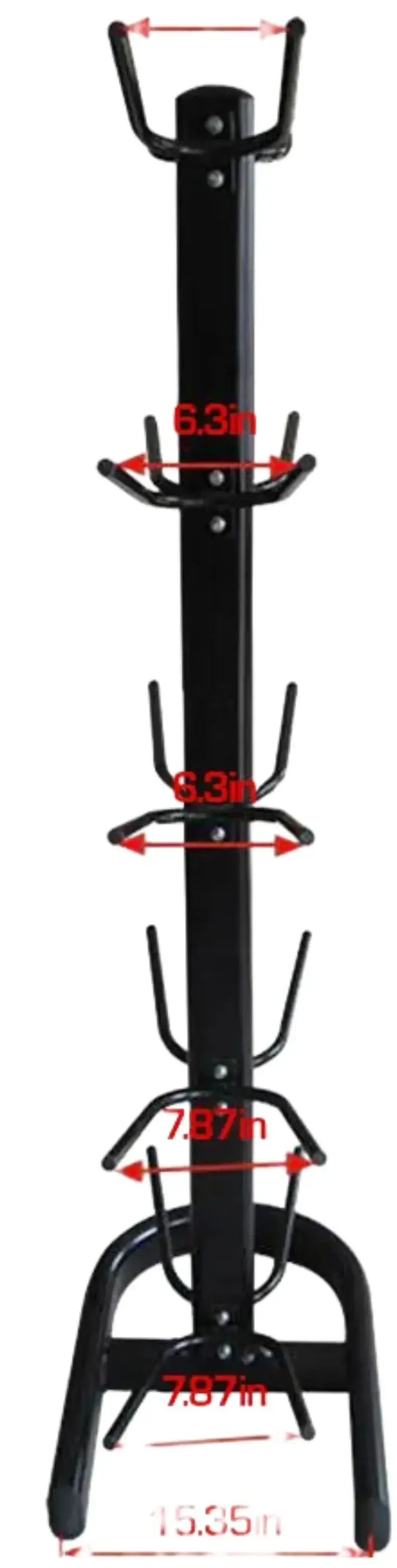 French Fitness 10 Ball Vertical Medicine, Wall & Slam Rack (New) - Image 3