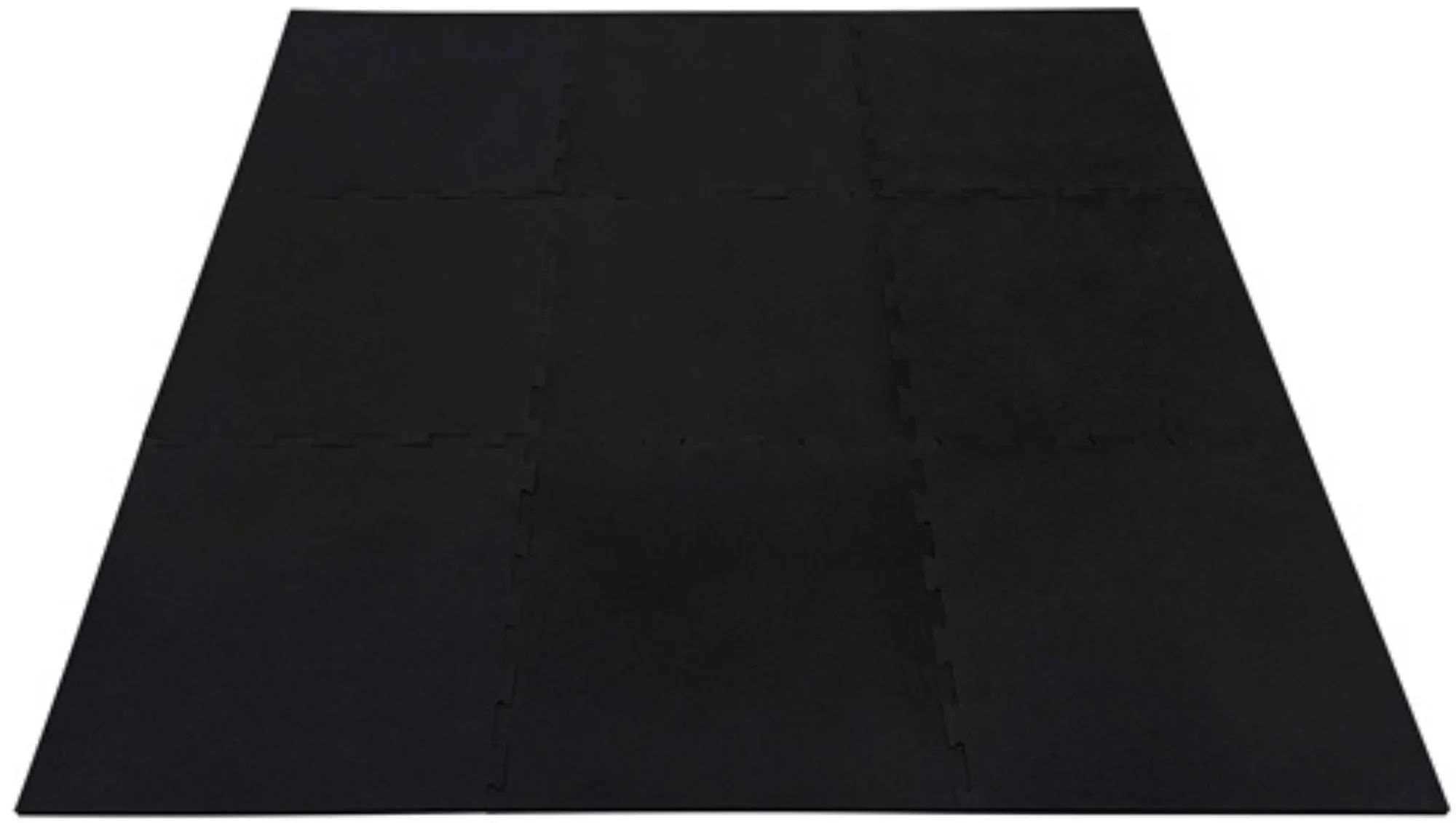 French Fitness 24" x 24" Rubber Gym Interlocking Tiles w/Edge, Middle, Corner Pieces (New) - Image 2
