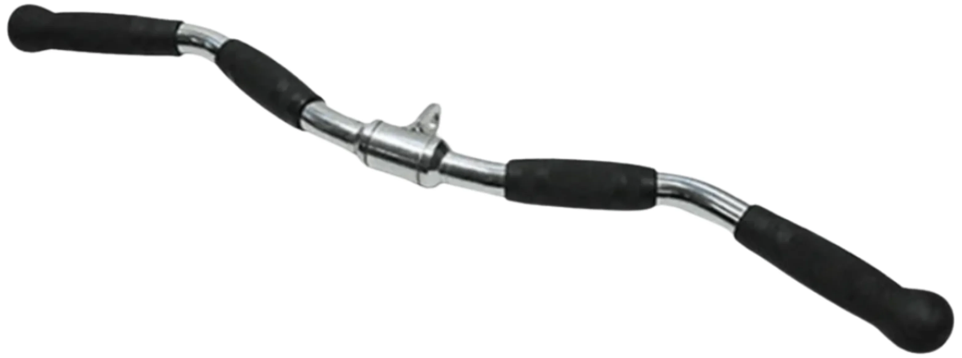French Fitness 28" Rubber Grip Revolving Curl Bar (New) - Image 3