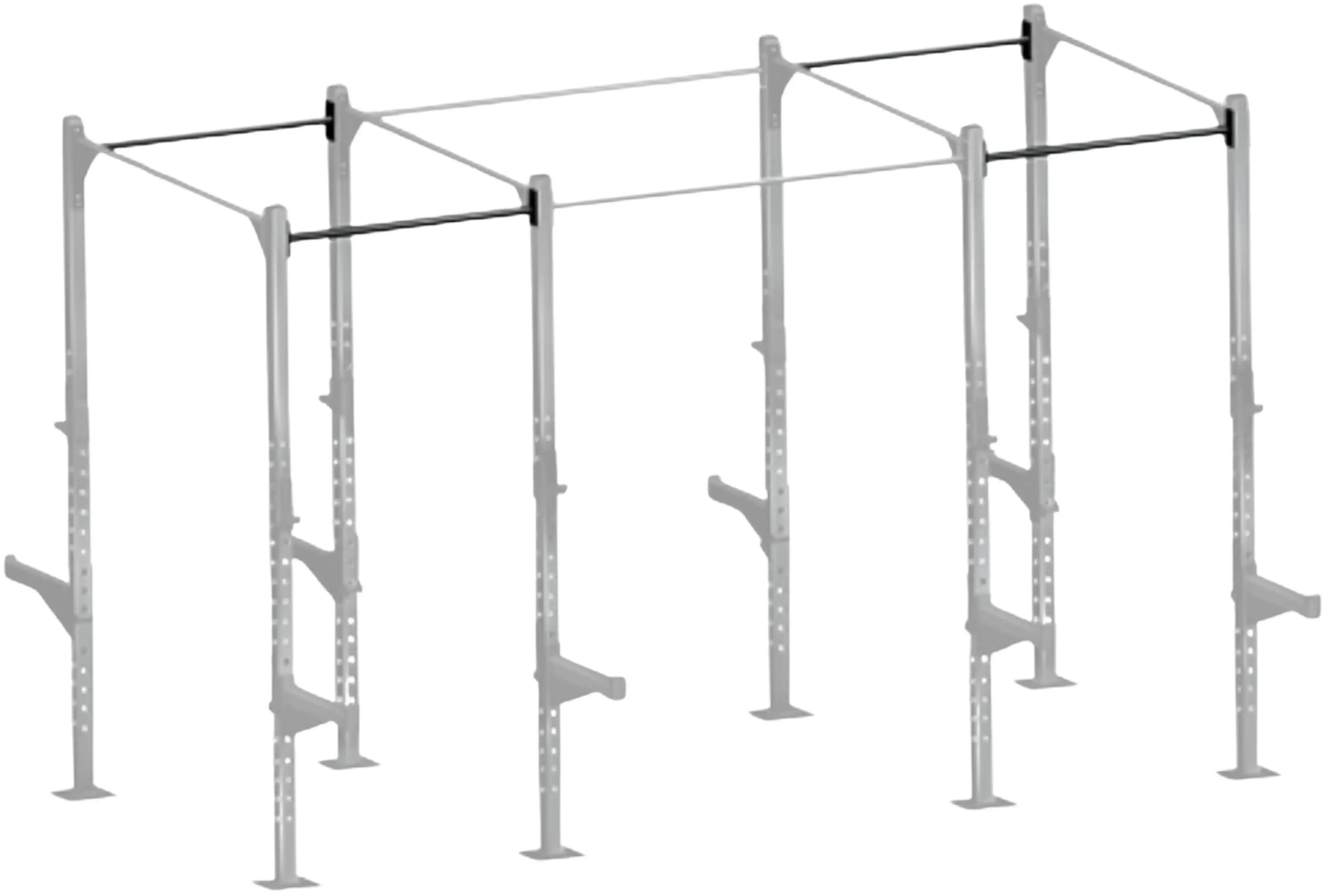 French Fitness 43" Rack & Rig Pull Up Bar (New) - Image 3