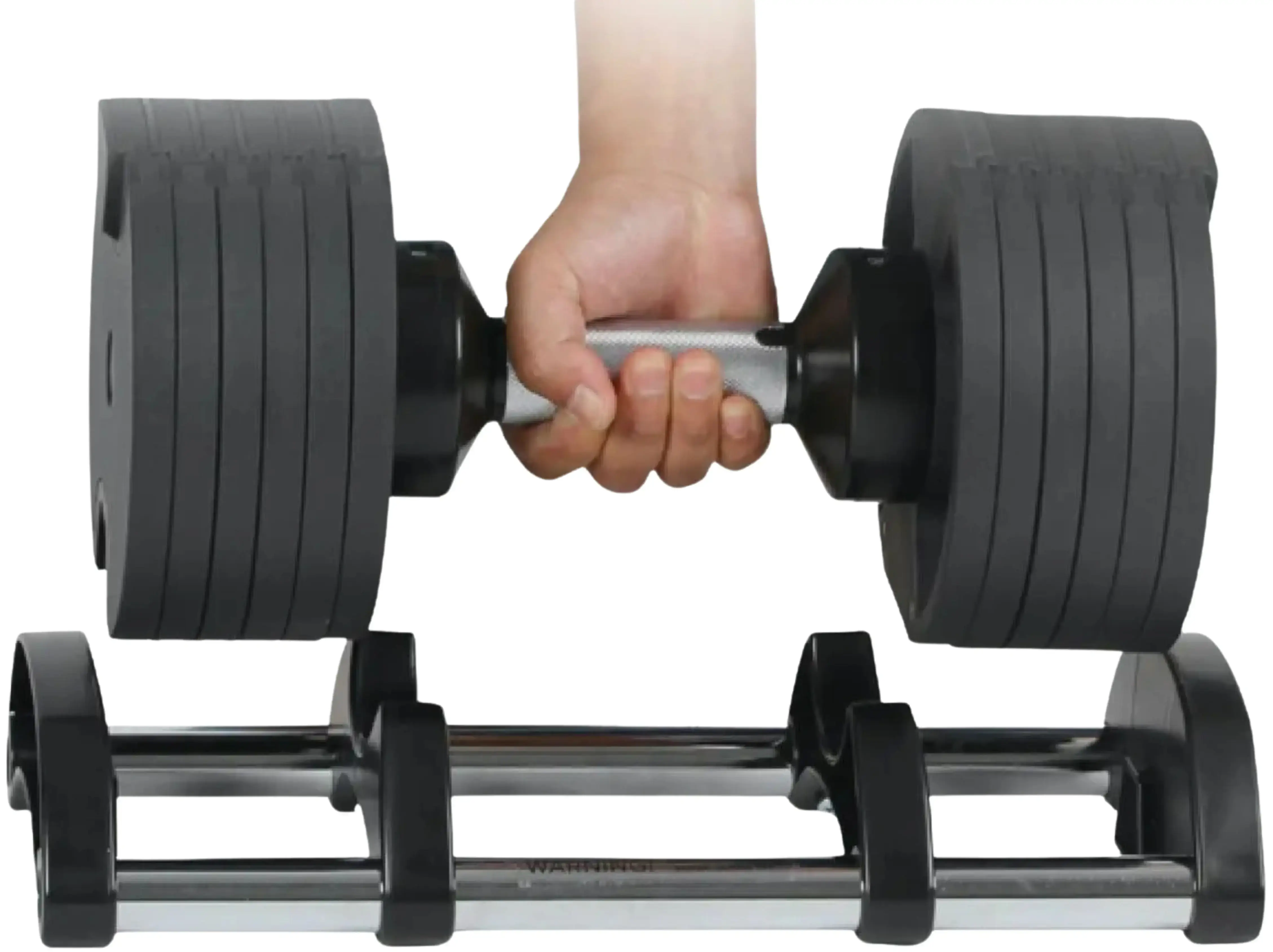 French Fitness 5-80 lb Adjustable Dumbbell, Set of 2 (New) - Image 4