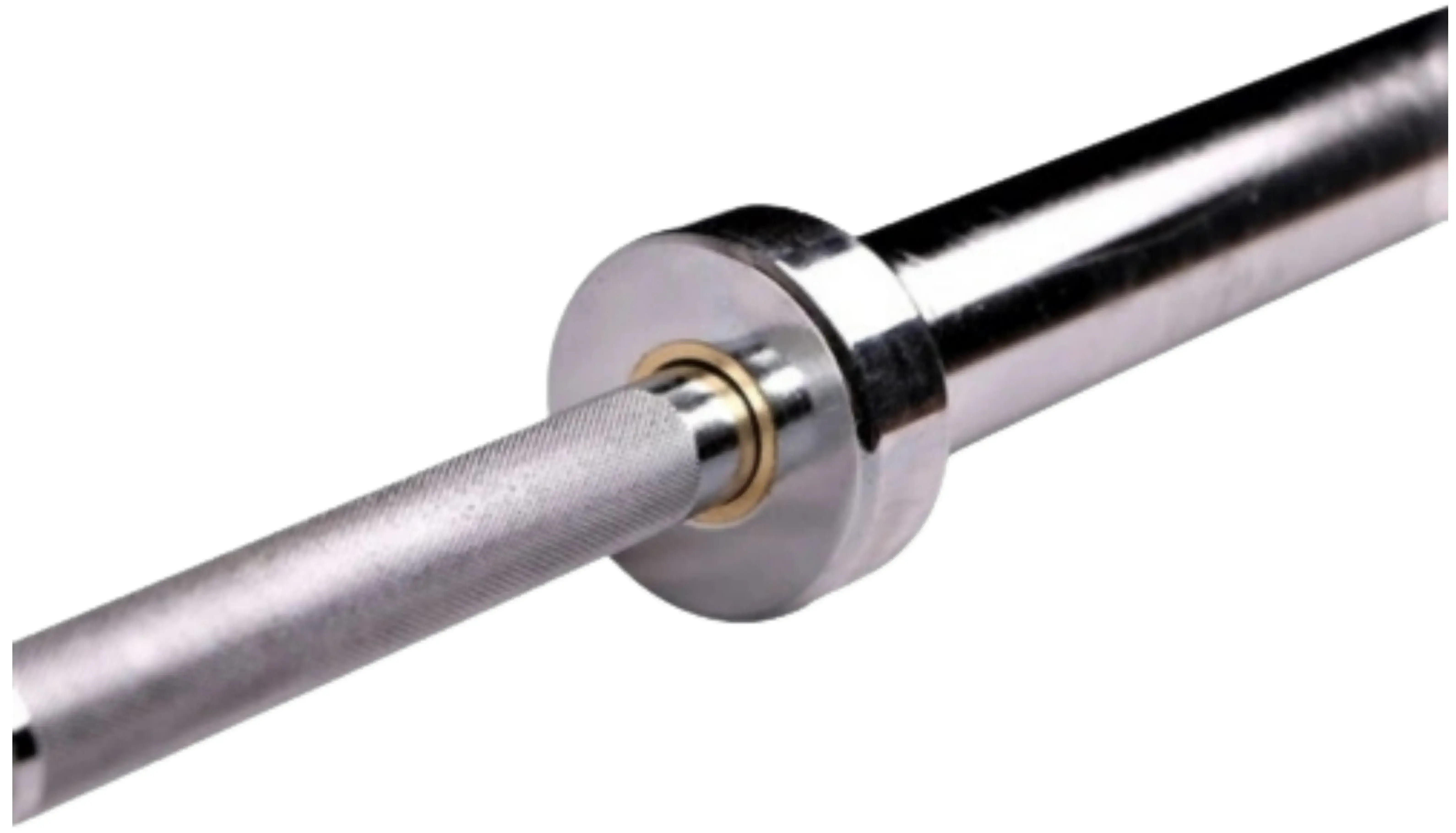 French Fitness 6' Chrome Olympic Bar - 33 Lbs (New) - Image 6