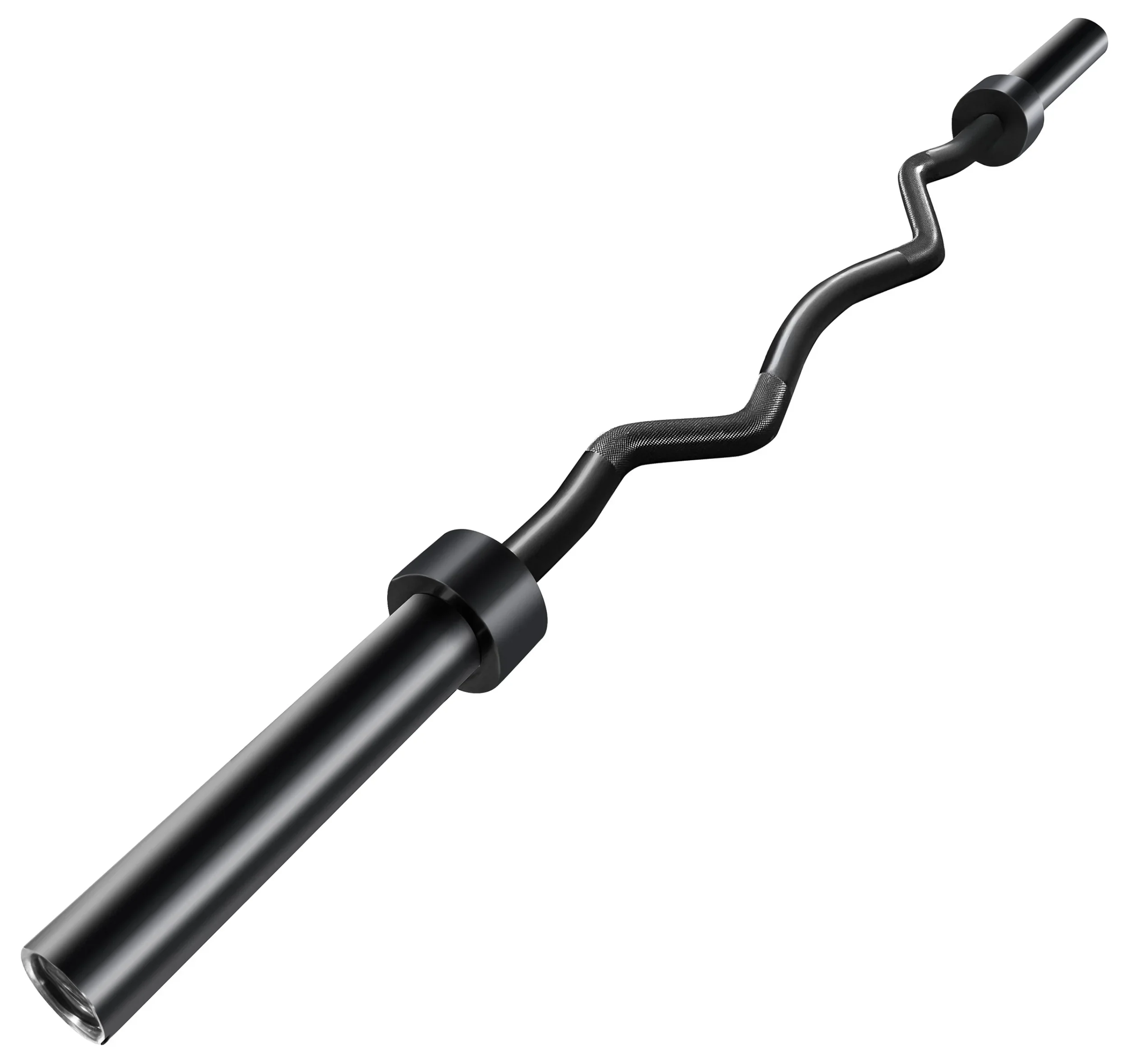 French Fitness 60" Olympic EZ Curl Bar - 700 lb Capacity (New) - Image 2