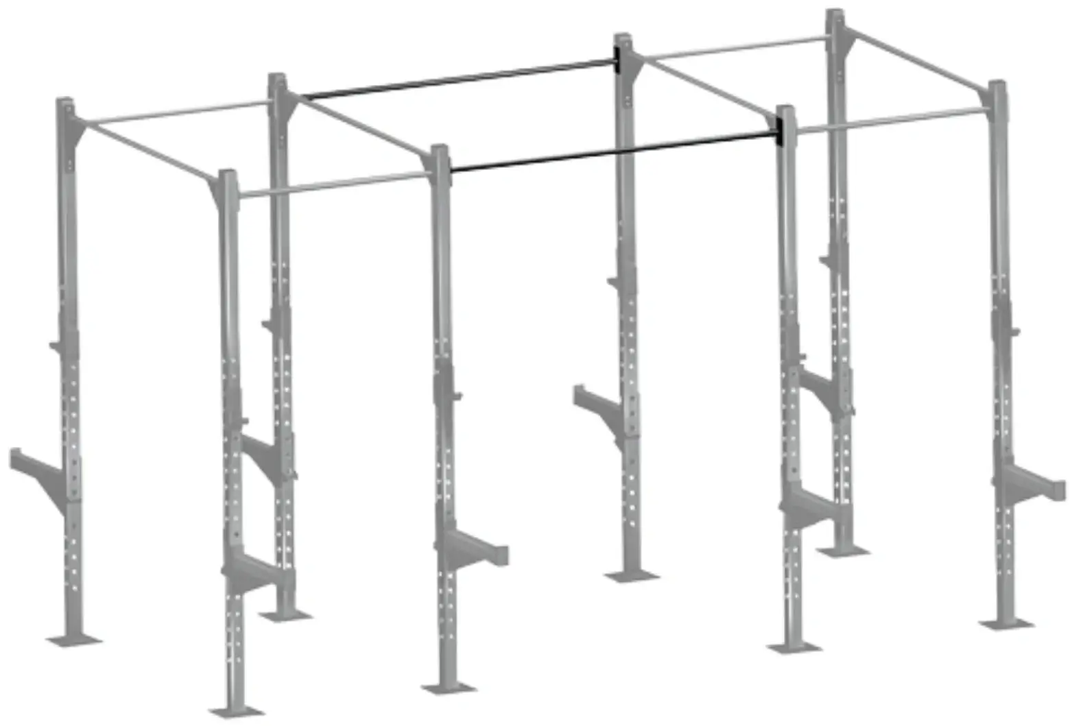 French Fitness 71" Rack & Rig Pull Up Bar (New) - Image 3