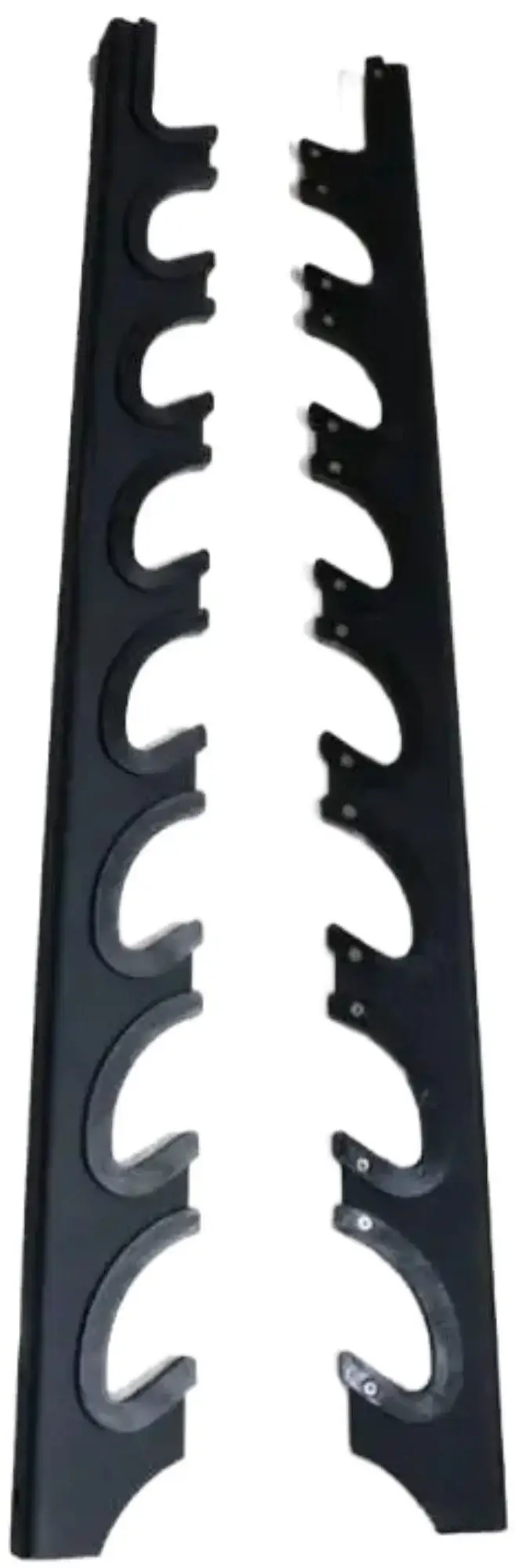 French Fitness 8 Bar Wall Mounted Horizontal Rack (New) - Image 3