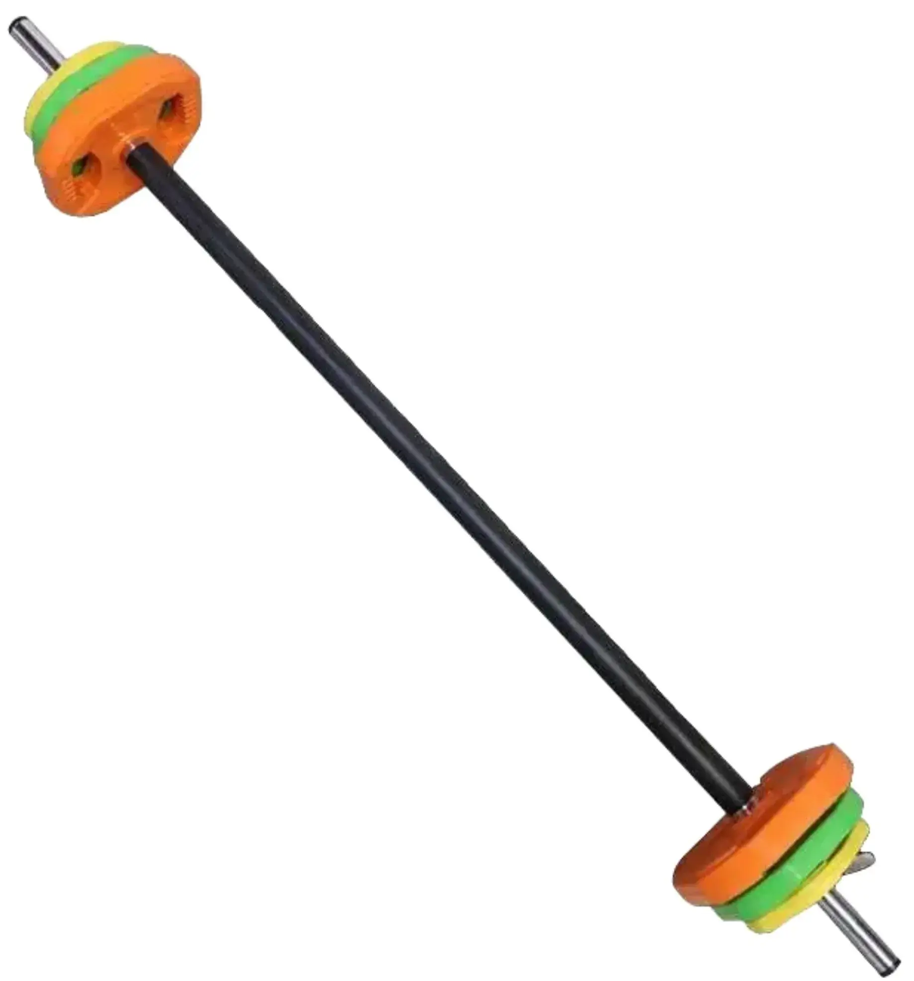 French Fitness Aerobic Barbell & Weight Plate Set of 1 (New) - Image 3