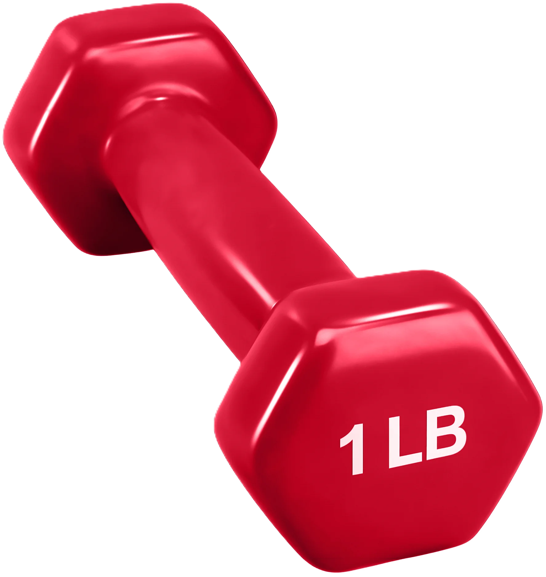 French Fitness Colorful Hex Vinyl Dumbbell Set of 1 to 10 lbs (New) - Image 2