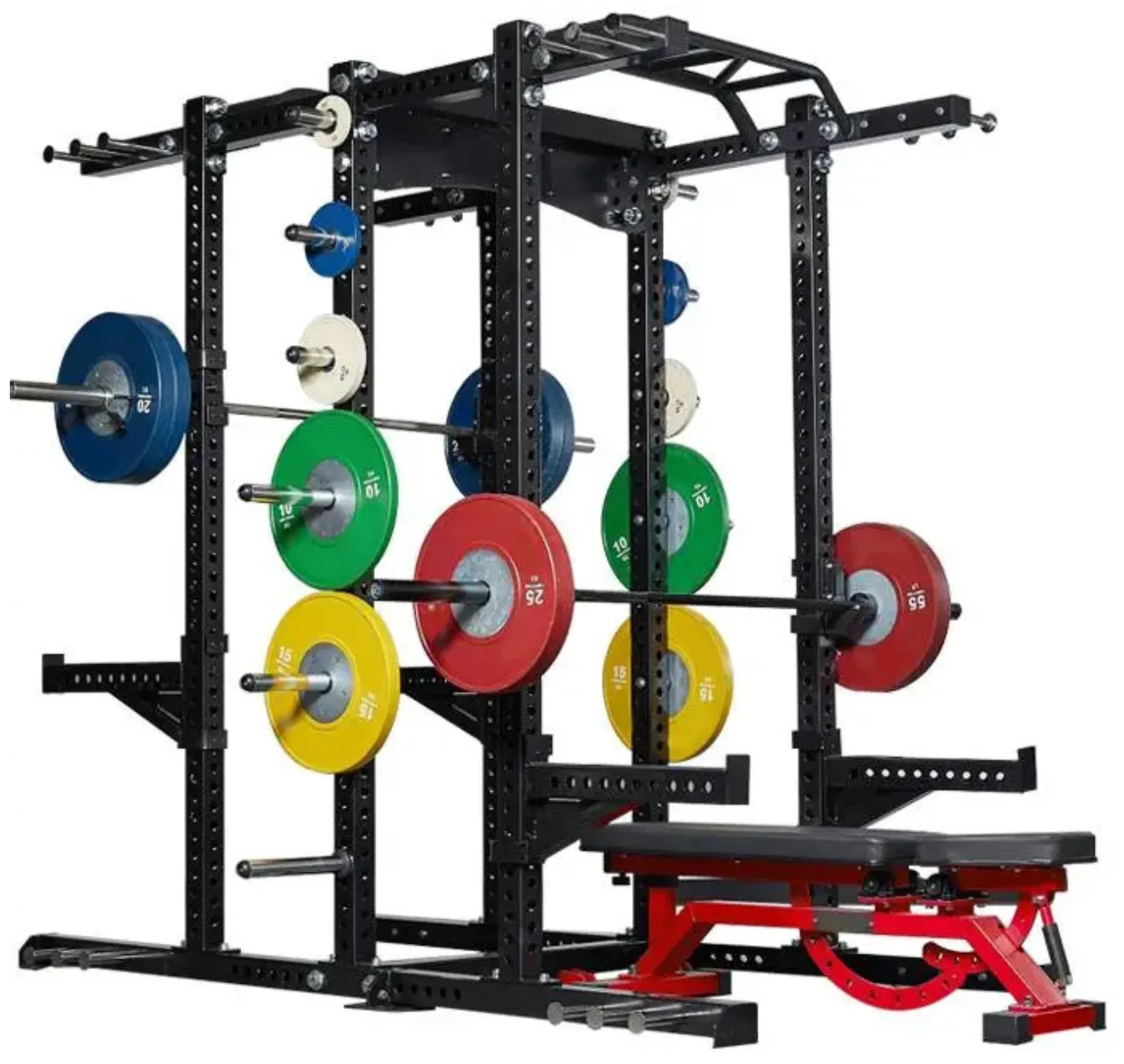French Fitness DHR80 Double Half Rack / Cage (New) - Image 3
