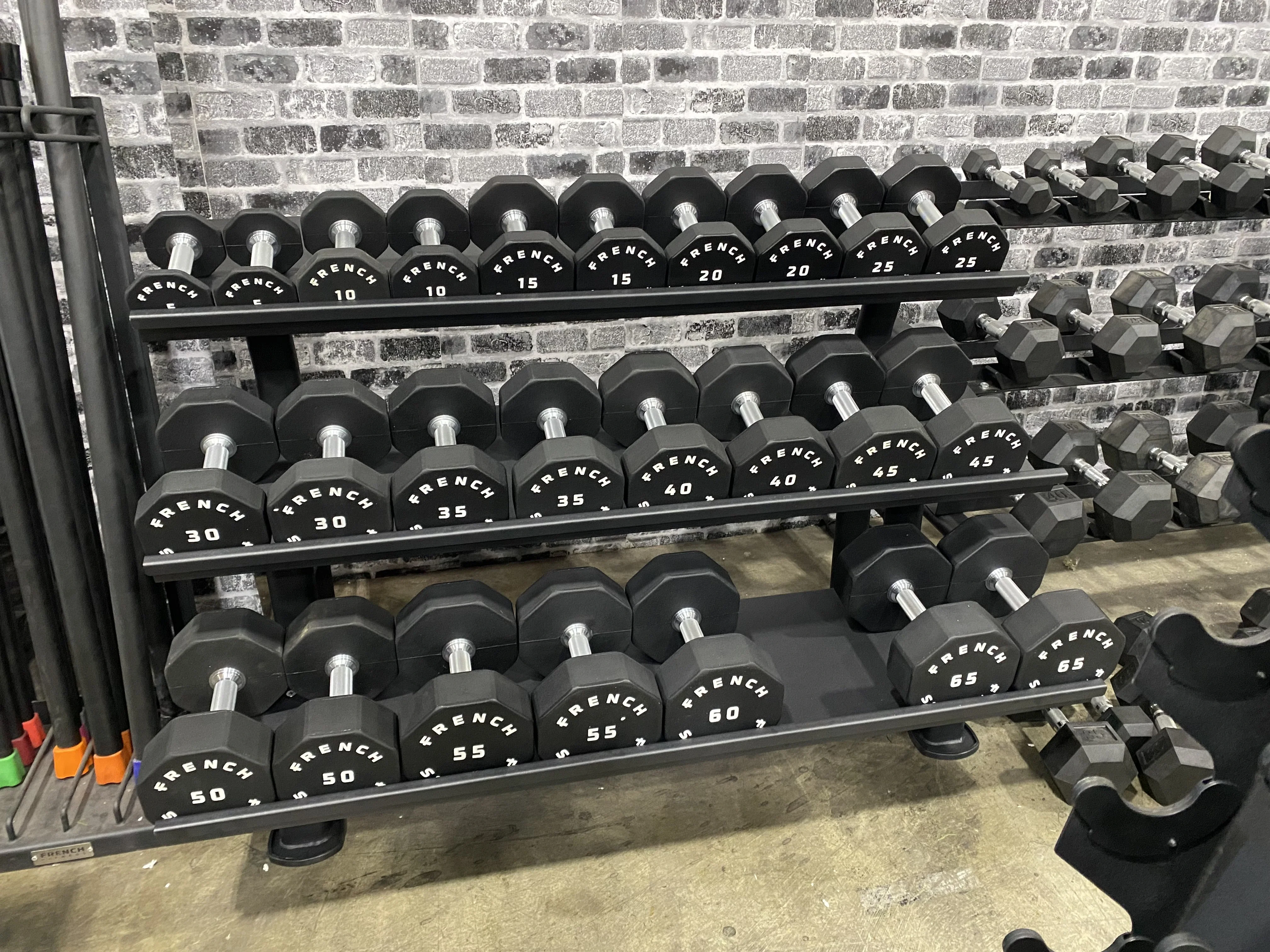 French Fitness FF-HDR 3 Tier Hex Dumbbell Rack (New) - Image 4