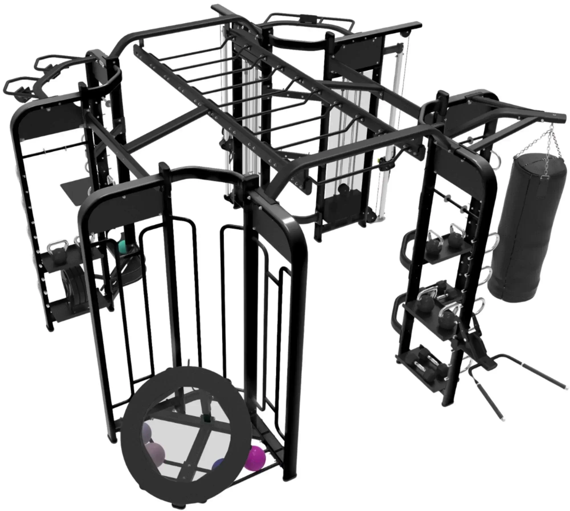 French Fitness FFB Black 360XL Energy Group Training System (New) - Image 2