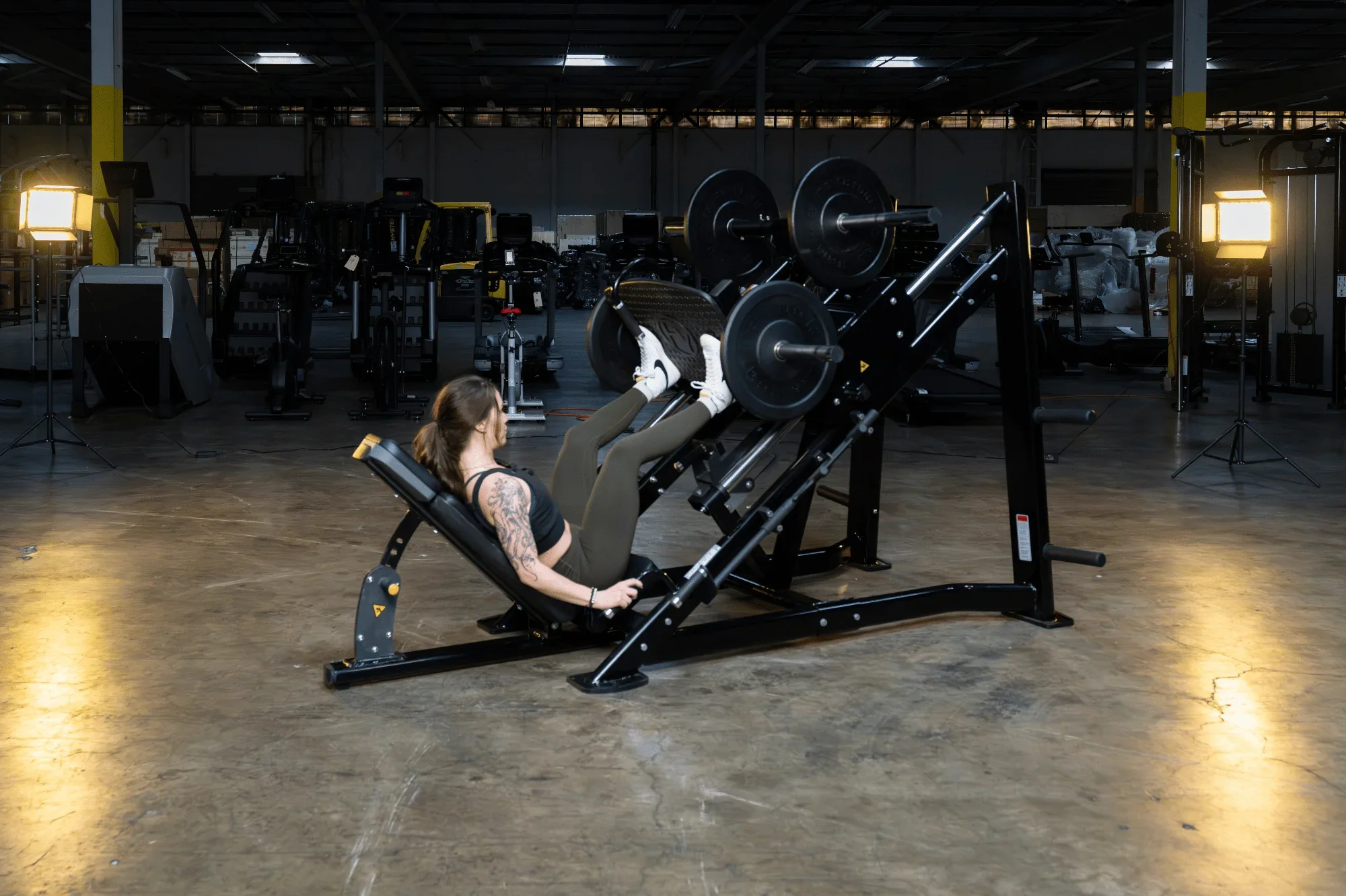 French Fitness FFB Black 45 Degree Linear Leg Press (New) - Image 4
