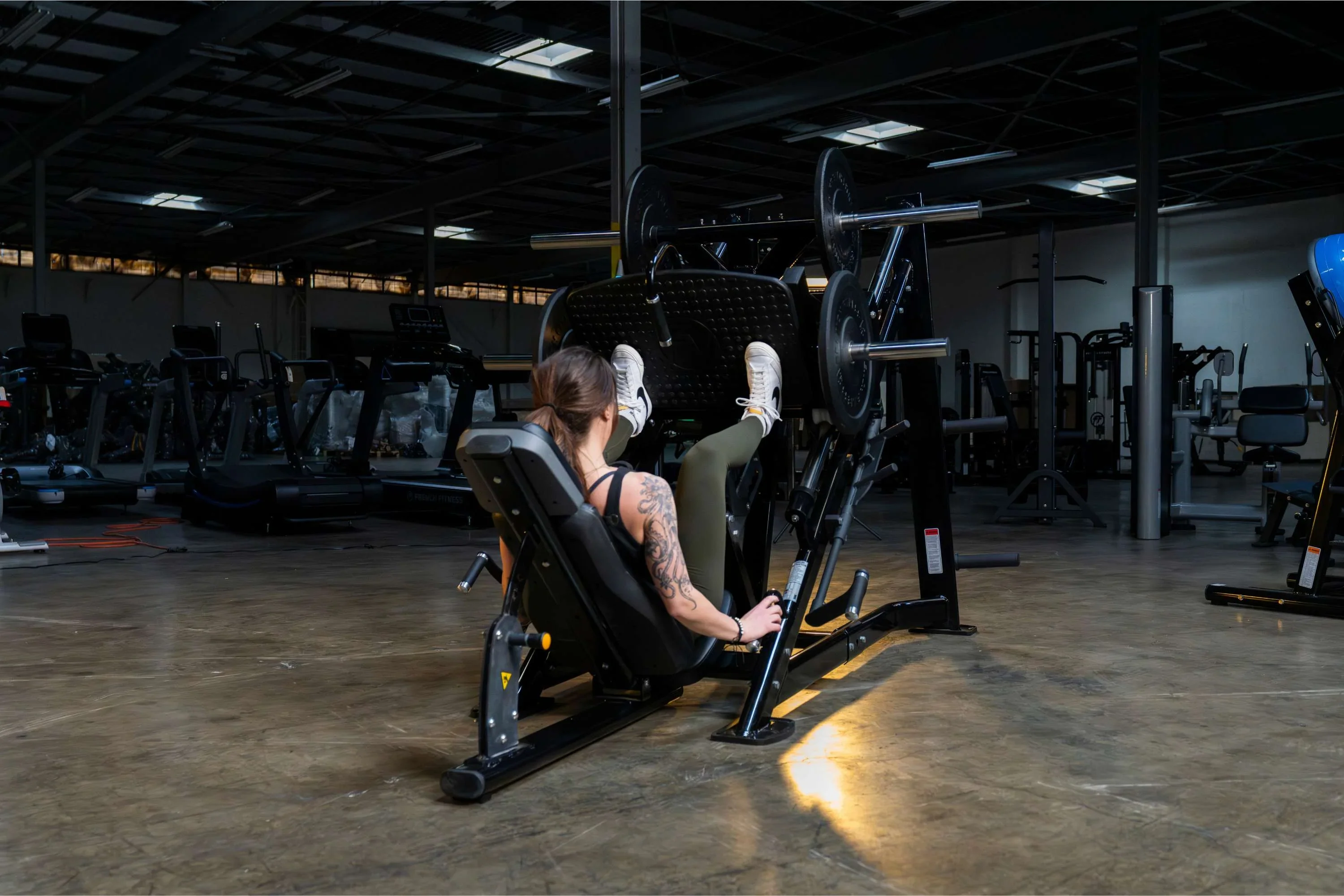 French Fitness FFB Black 45 Degree Linear Leg Press (New) - Image 5