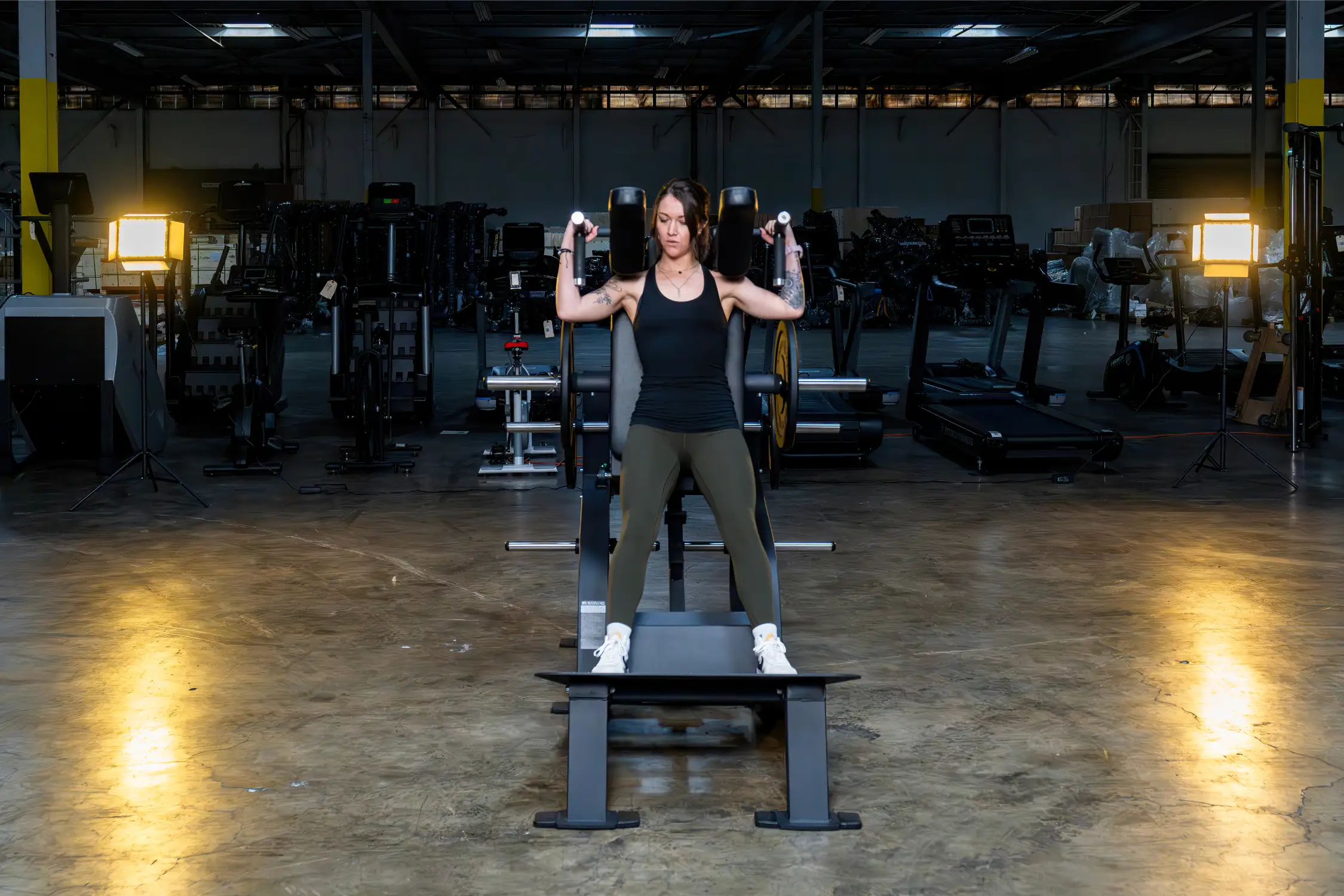 French Fitness FFB Black Super V-Squat Plate Loaded (New) - Image 4