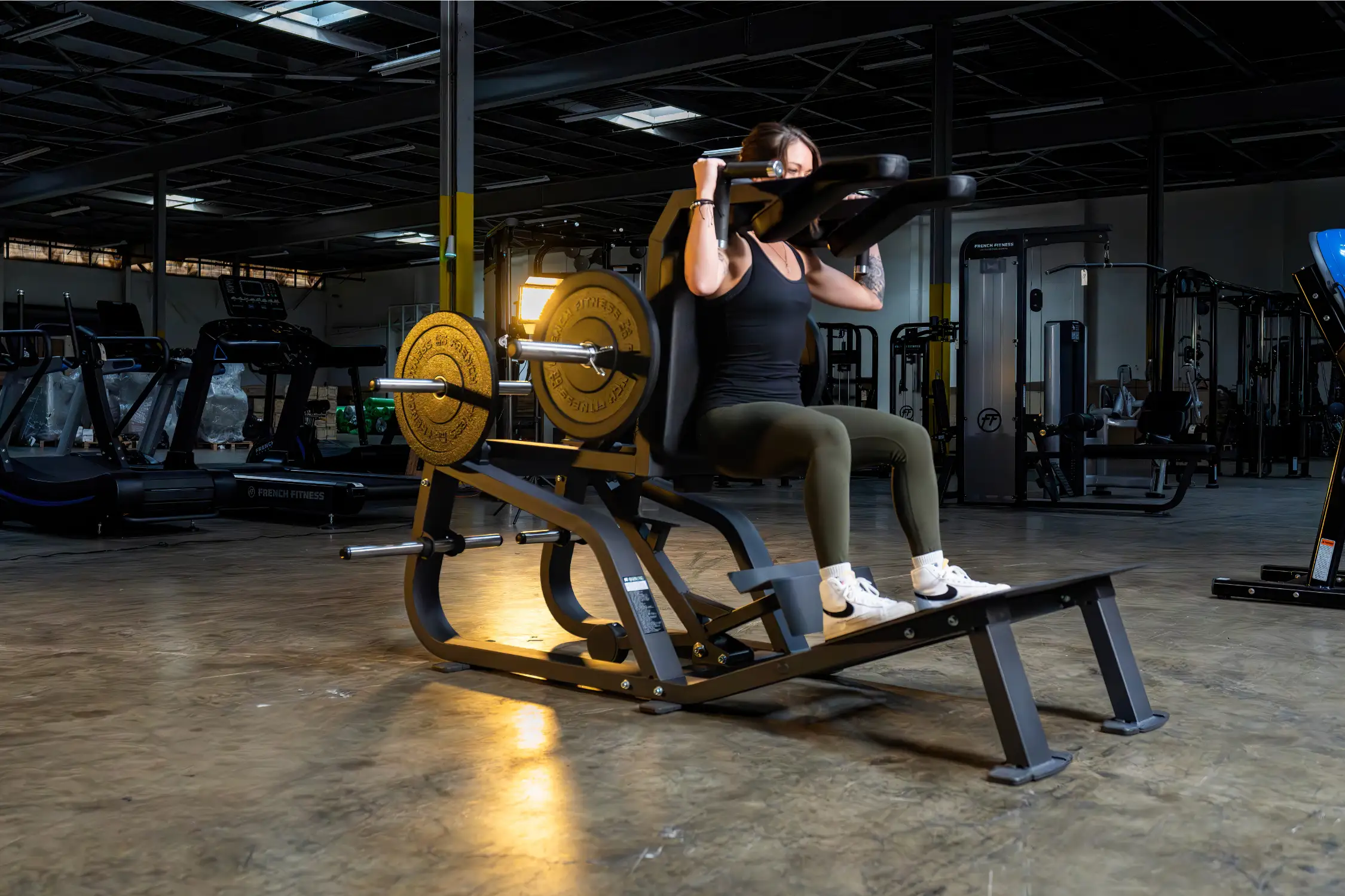 French Fitness FFB Black Super V-Squat Plate Loaded (New) - Image 5