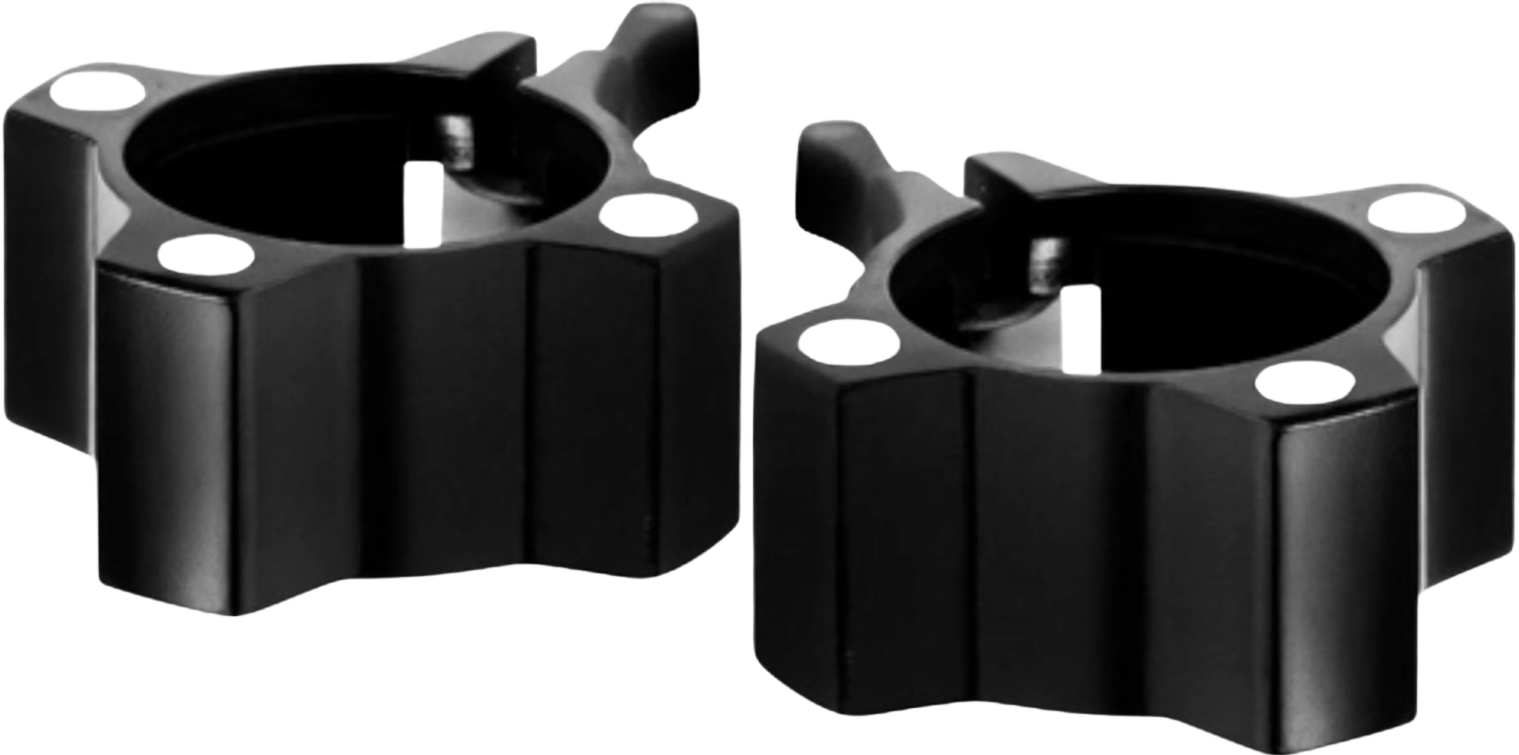 French Fitness Magnetic Aluminum Jaw-Locking Collars - Black (Pair) (New)