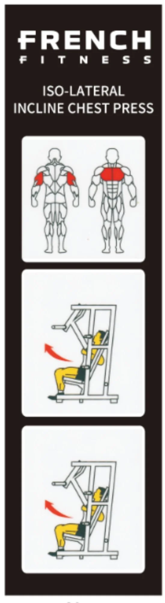 Incline Chest Press Plate Loaded Iso-Lateral - French Fitness Marin (New) - Image 7