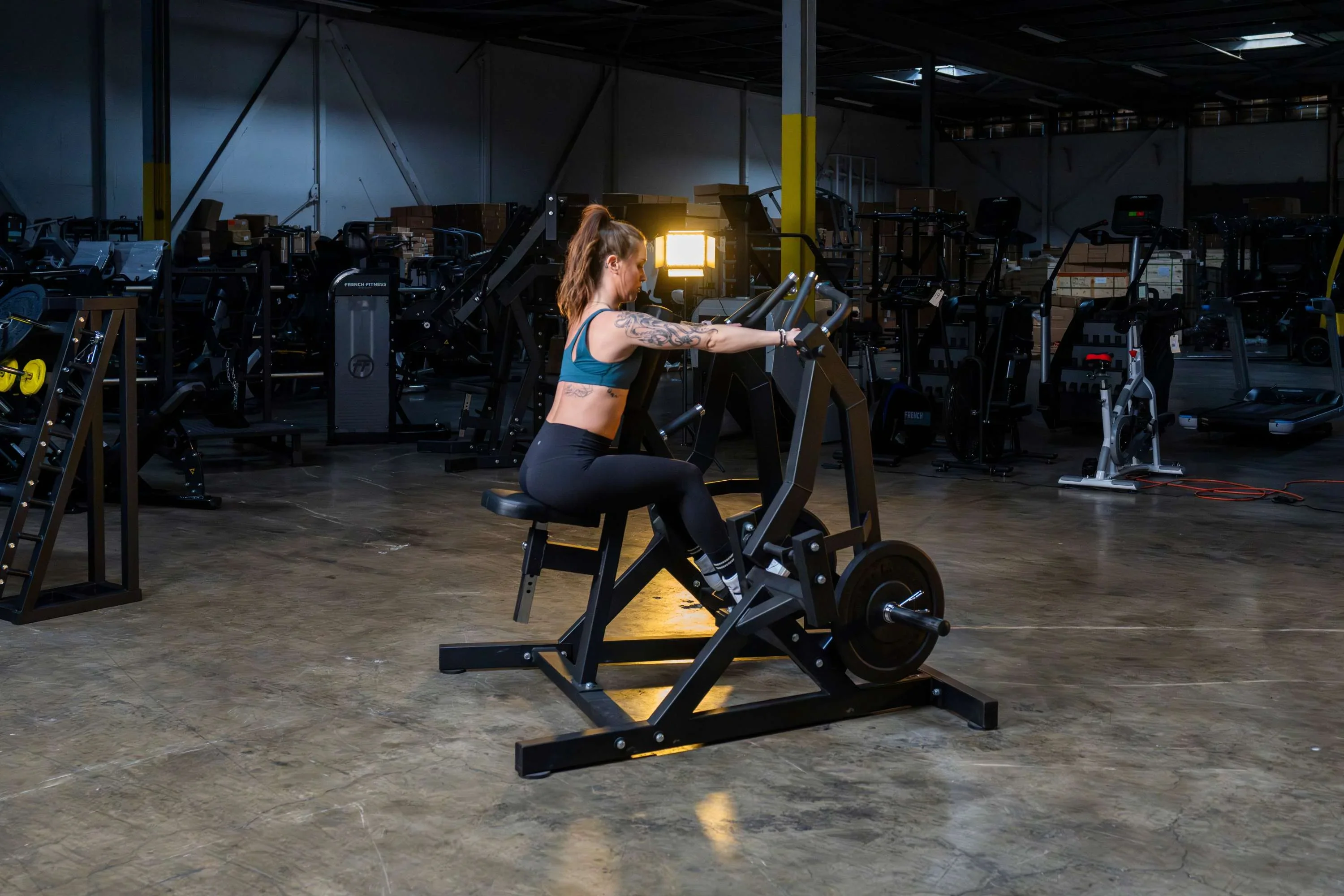 Rowing Low Row Plate Loaded Iso-Lateral - French Fitness Marin (New) - Image 2