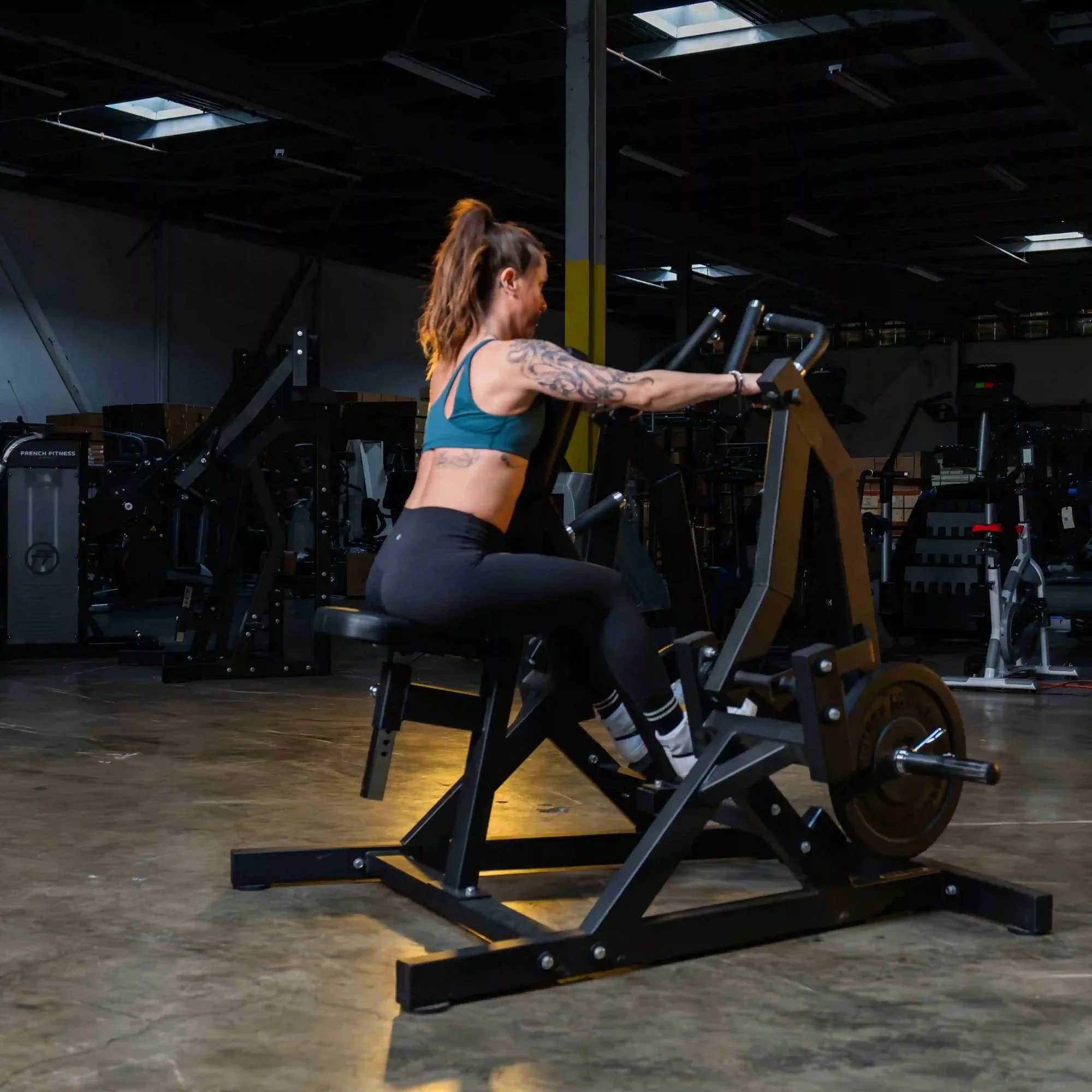 Rowing Low Row Plate Loaded Iso-Lateral - French Fitness Marin (New) - Image 5