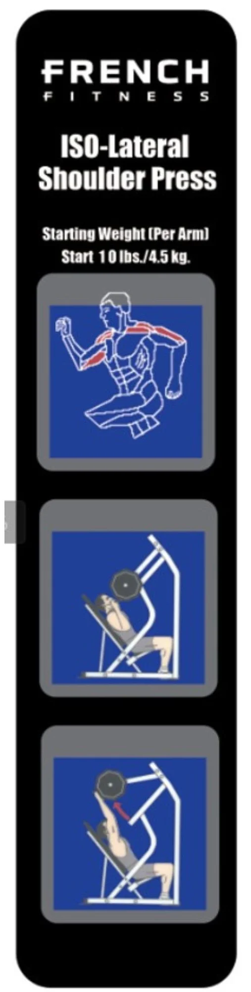 Shoulder Press Plate Loaded Iso-Lateral - French Fitness Marin (New) - Image 3