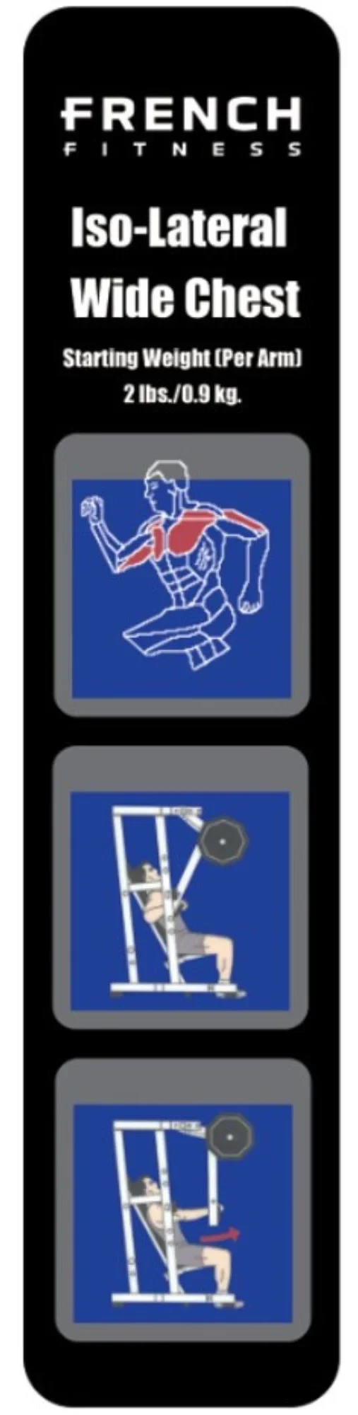 Wide Chest Plate Loaded Iso-Lateral - French Fitness Marin (New) - Image 2