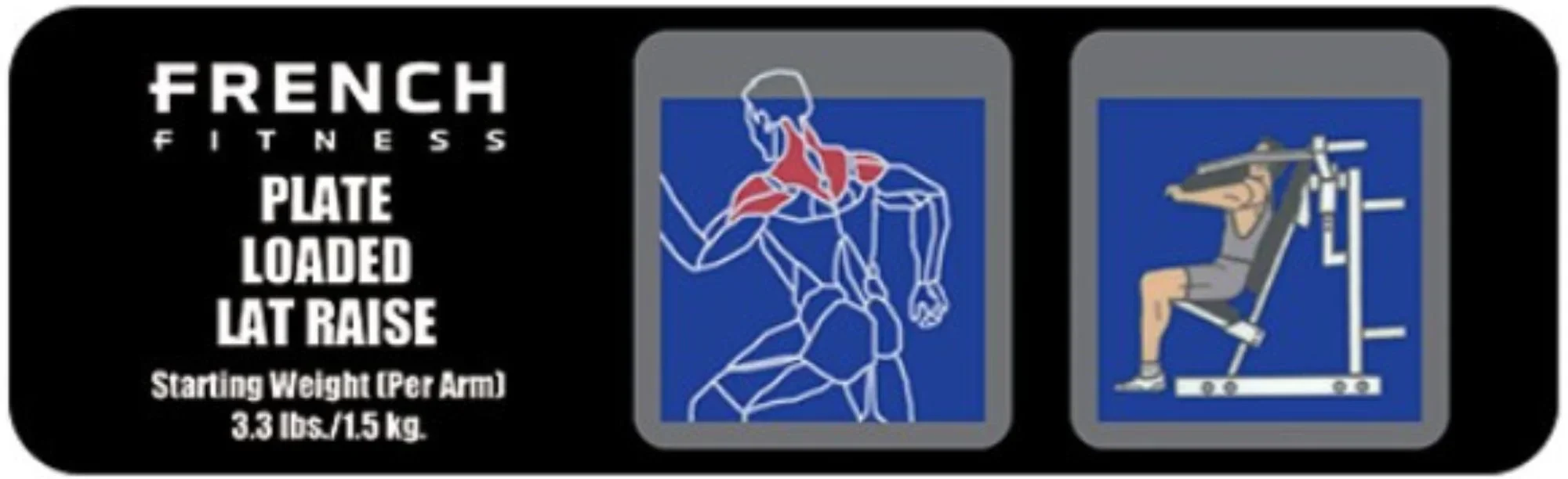 Lateral Lat Raise Plate Loaded - French Fitness Marin (New) - Image 2