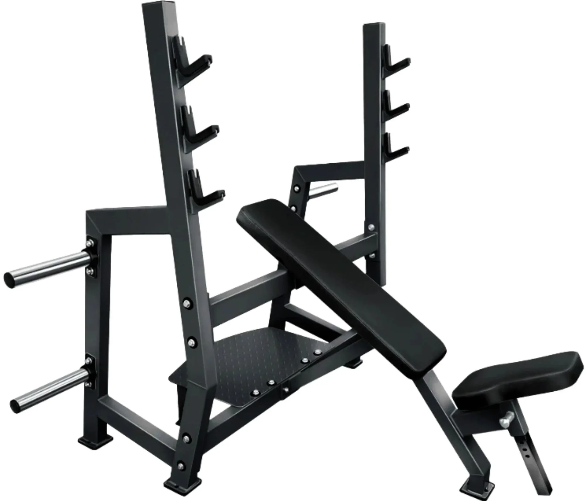 Olympic Incline Bench with Weight Storage - French Fitness Marin (New) - Image 2
