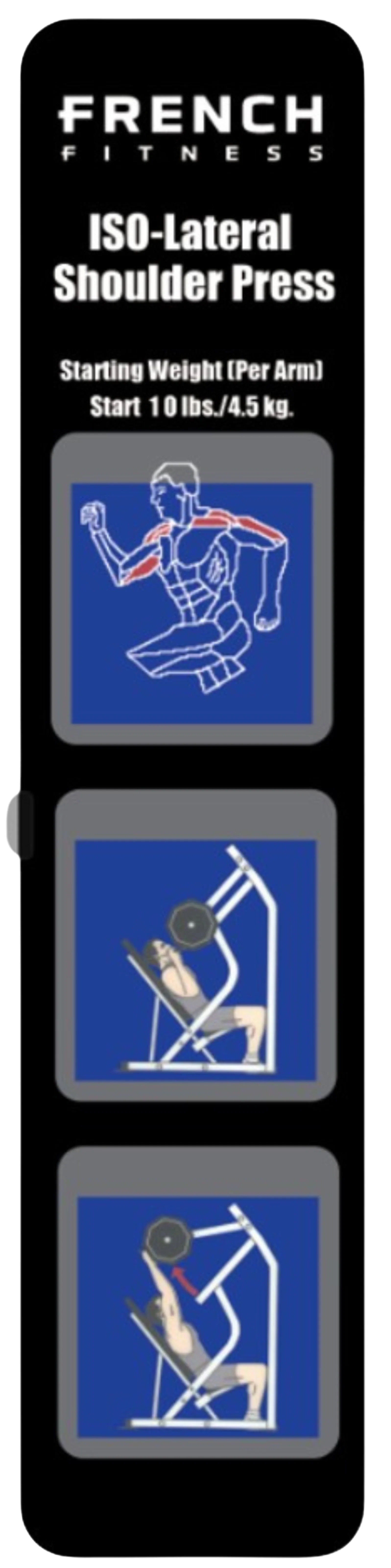 Shoulder Press Plate Loaded Iso-Lateral - French Fitness Napa (New) - Image 3