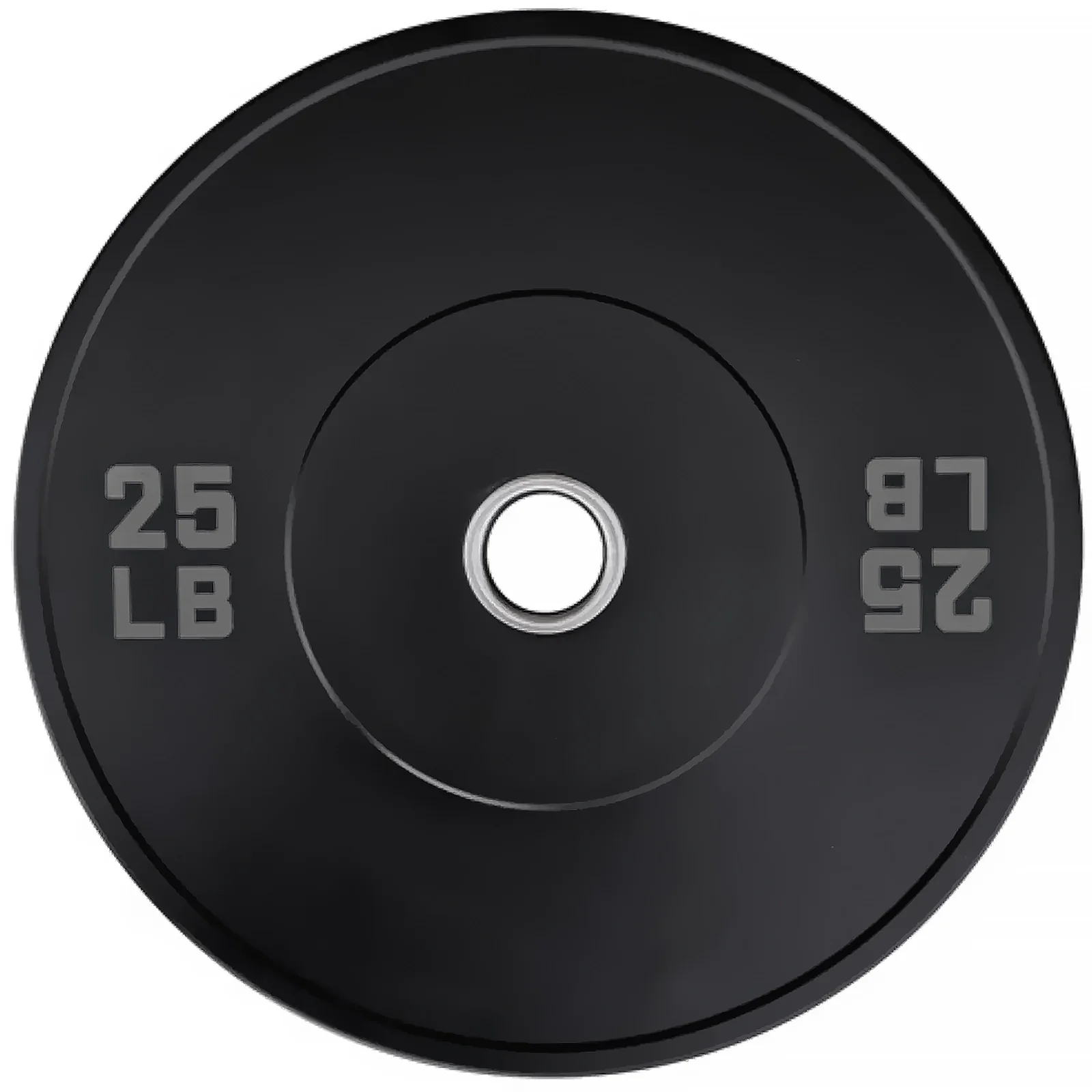 French Fitness Olympic Black Bumper Plate Set 230 lbs - Blank (New) - Image 3