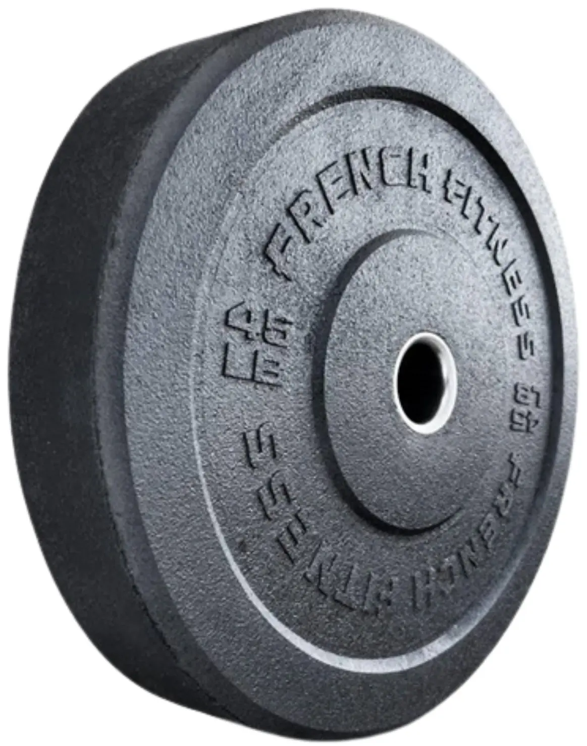 French Fitness Olympic Bumper Plate Set 470 lbs - Crumb Rubber (New) - Image 6