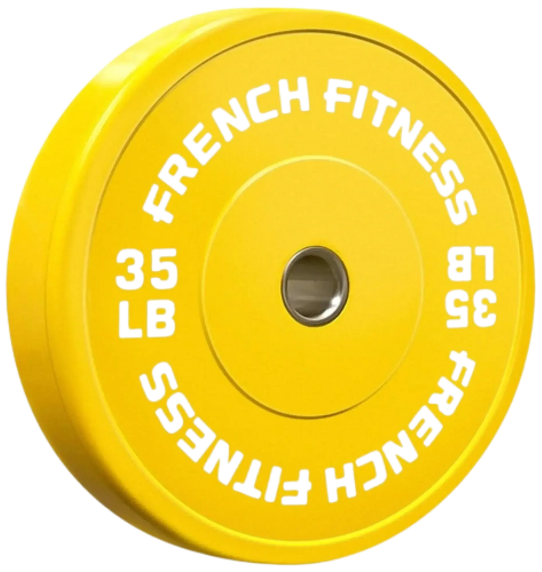 French Fitness Olympic Colored Bumper Plate 35 lbs (New)