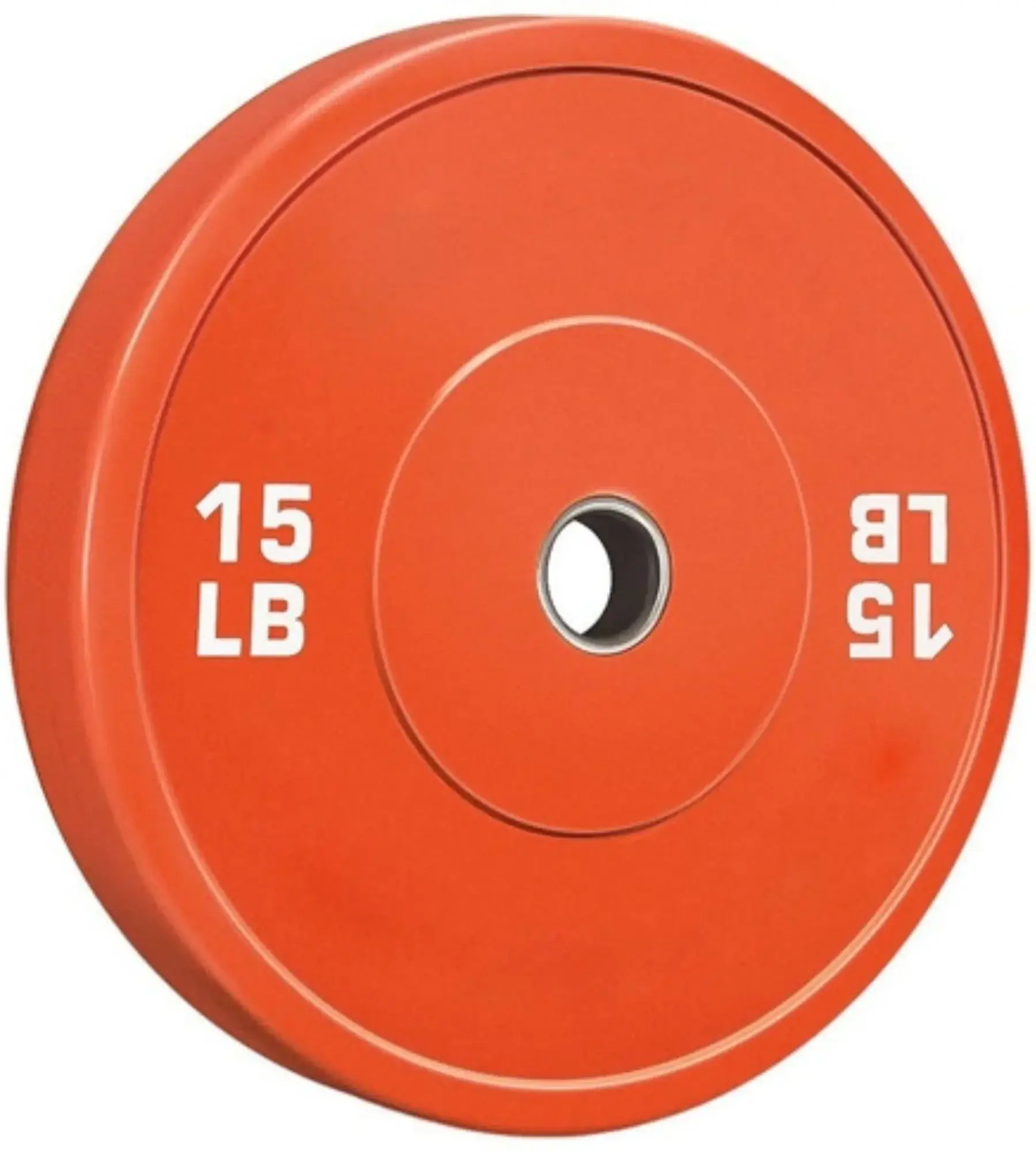 French Fitness Olympic Colored Bumper Plate Set 260 lbs - Blank (New) - Image 3