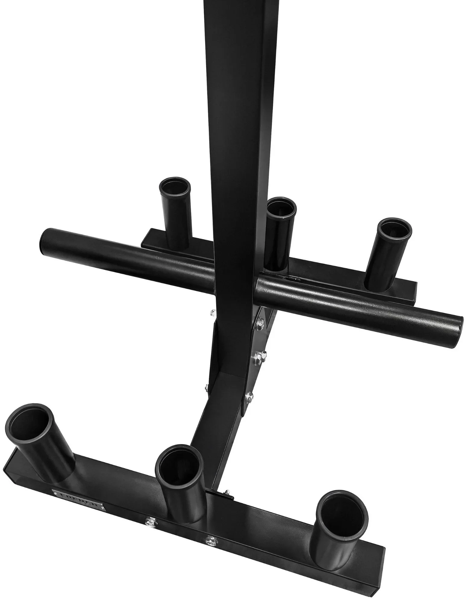 French Fitness Olympic Weight Plate Tree Rack & Bar Holder (New) - Image 5