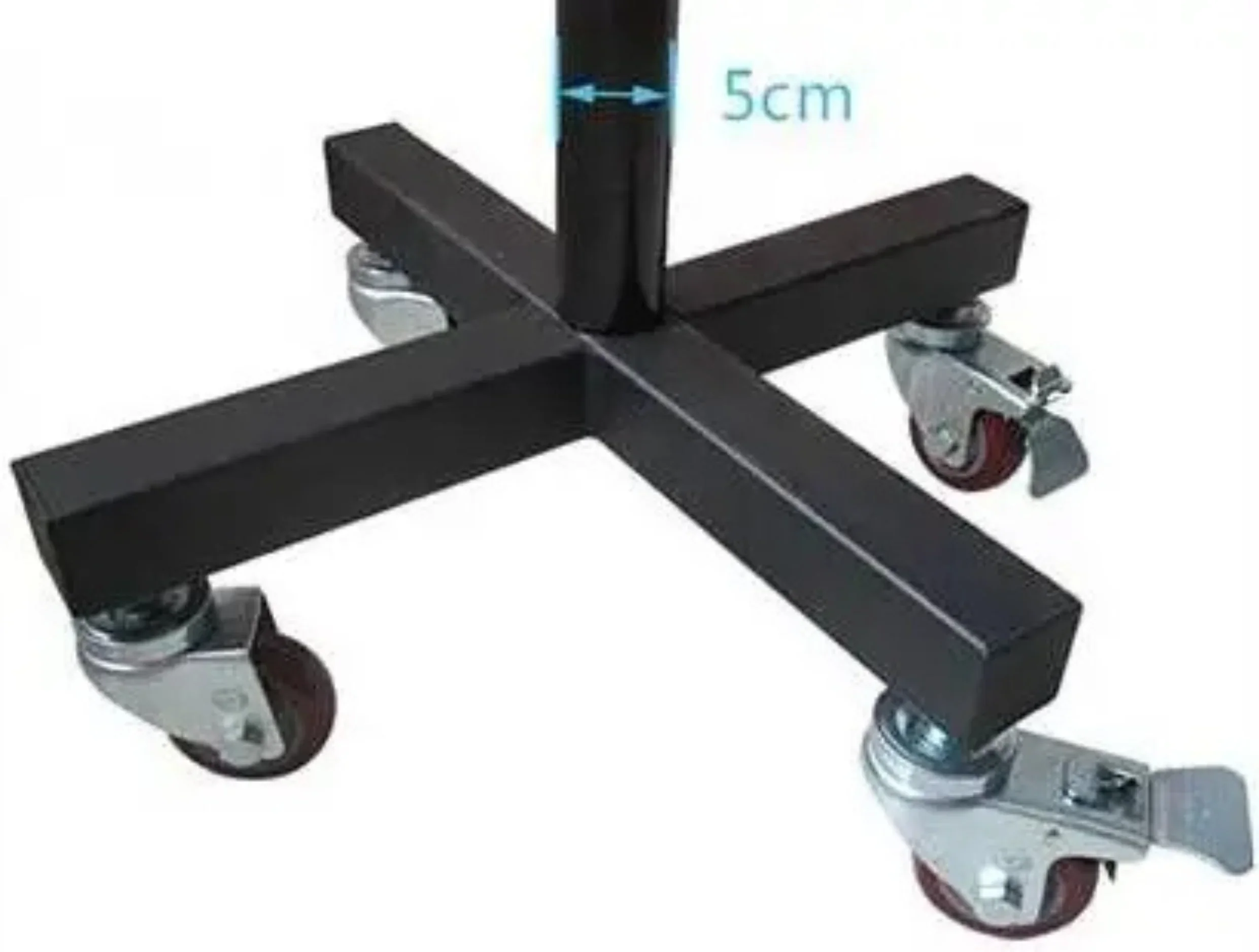French Fitness Portable Bumper Plate Stacker Rack w/Wheels (New) - Image 5