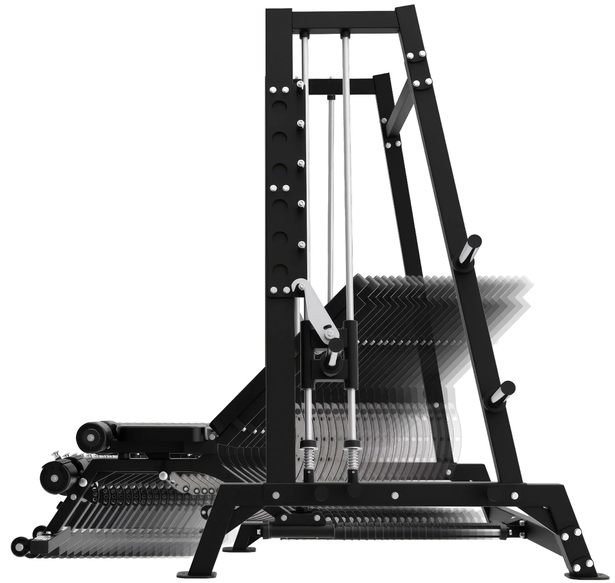 French Fitness Power Smith Dual System Converging Bench Press Combo Plate Loaded (New) - Image 4