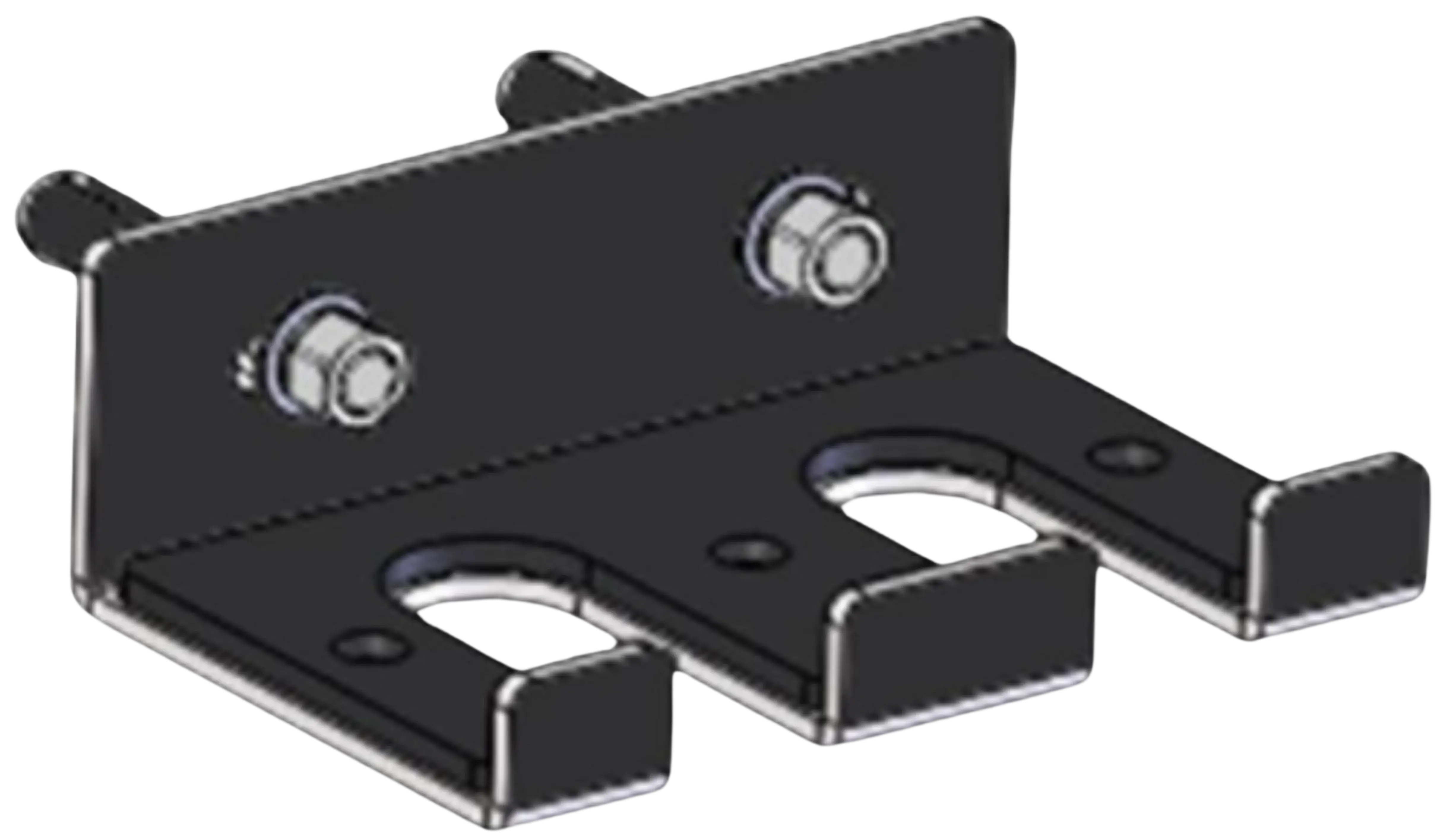 French Fitness Rack & Rig Mounted Dual Vertical Bar Holder (New)