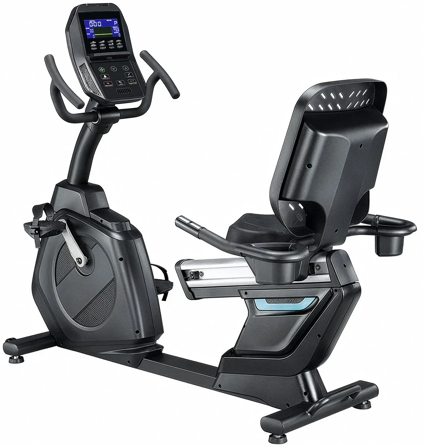 French Fitness RB300 Recumbent Bike w/LED Console, Plug In (New)