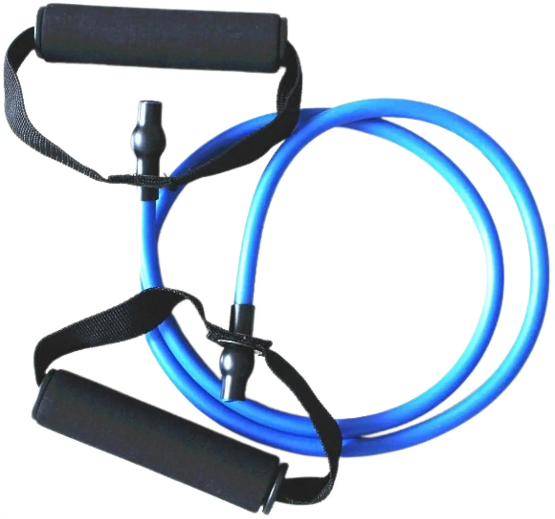 French Fitness Resistance Band Set of 5 w/Handles (New) - Image 6